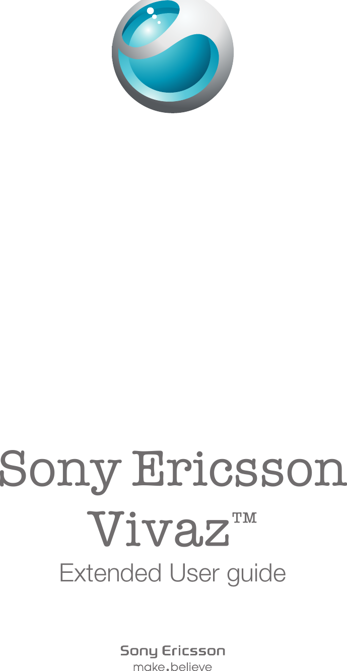Sony EricssonVivaz™Extended User guide