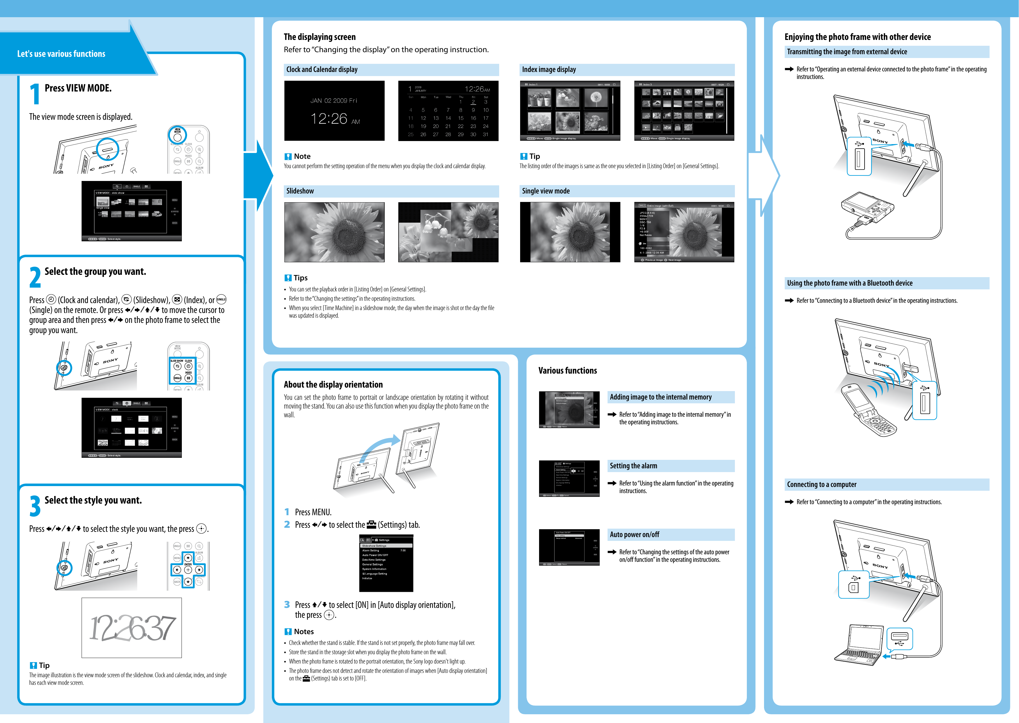Page 2 of 2 - Sony DPF-D82 DPF-D82/D92 User Manual Read This First DPFD82 Rtf