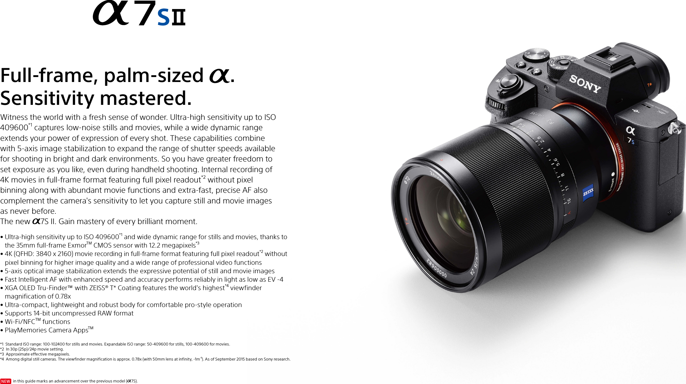 Page 2 of 10 - Sony ILCE-7SM2 User Manual Brochure (Large File - 13.27 MB) ILCE7SM2 Mksp