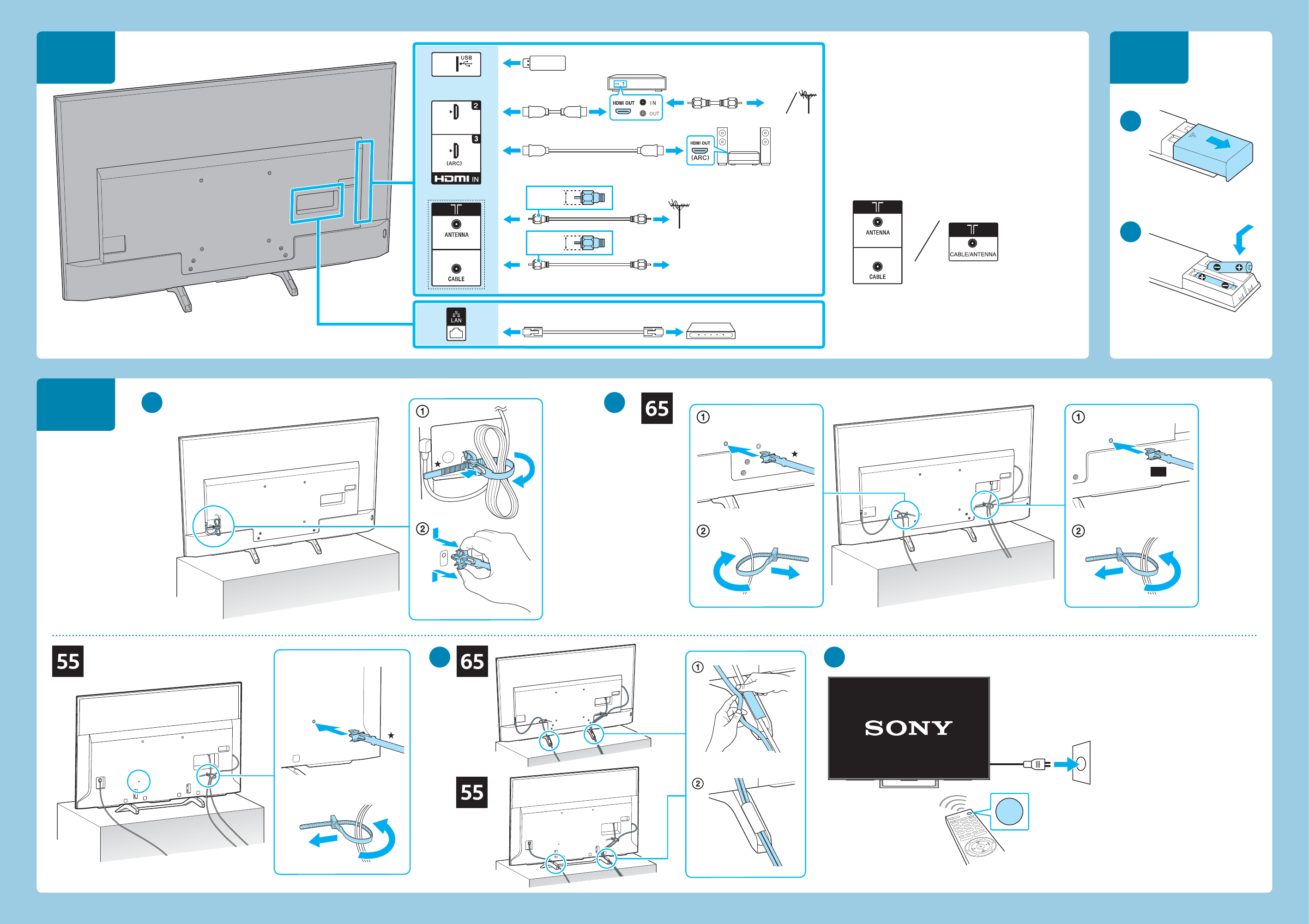 Sony KD 55X720E User Manual Setup Guide 4692527111