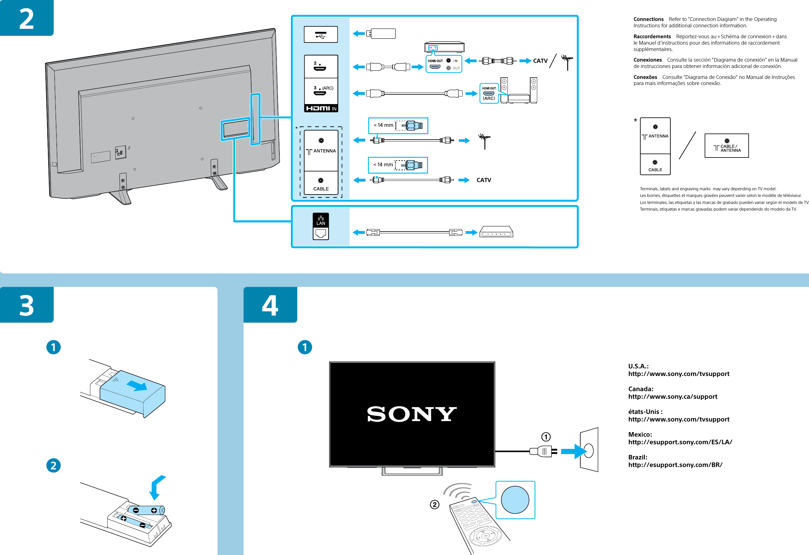 Sony KD 60X690E User Manual Setup Guide QSG 4696722011