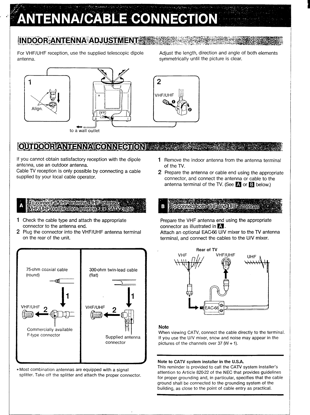Page 5 of 6 - Sony KV-13TR20 Primary User Manual KV13TR20
