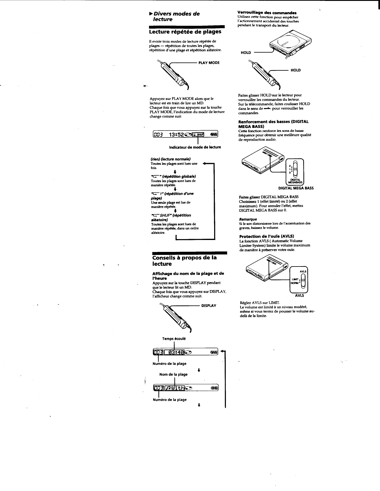 Page 10 of 12 - Sony MZ-E25 Primary User Manual MZE25