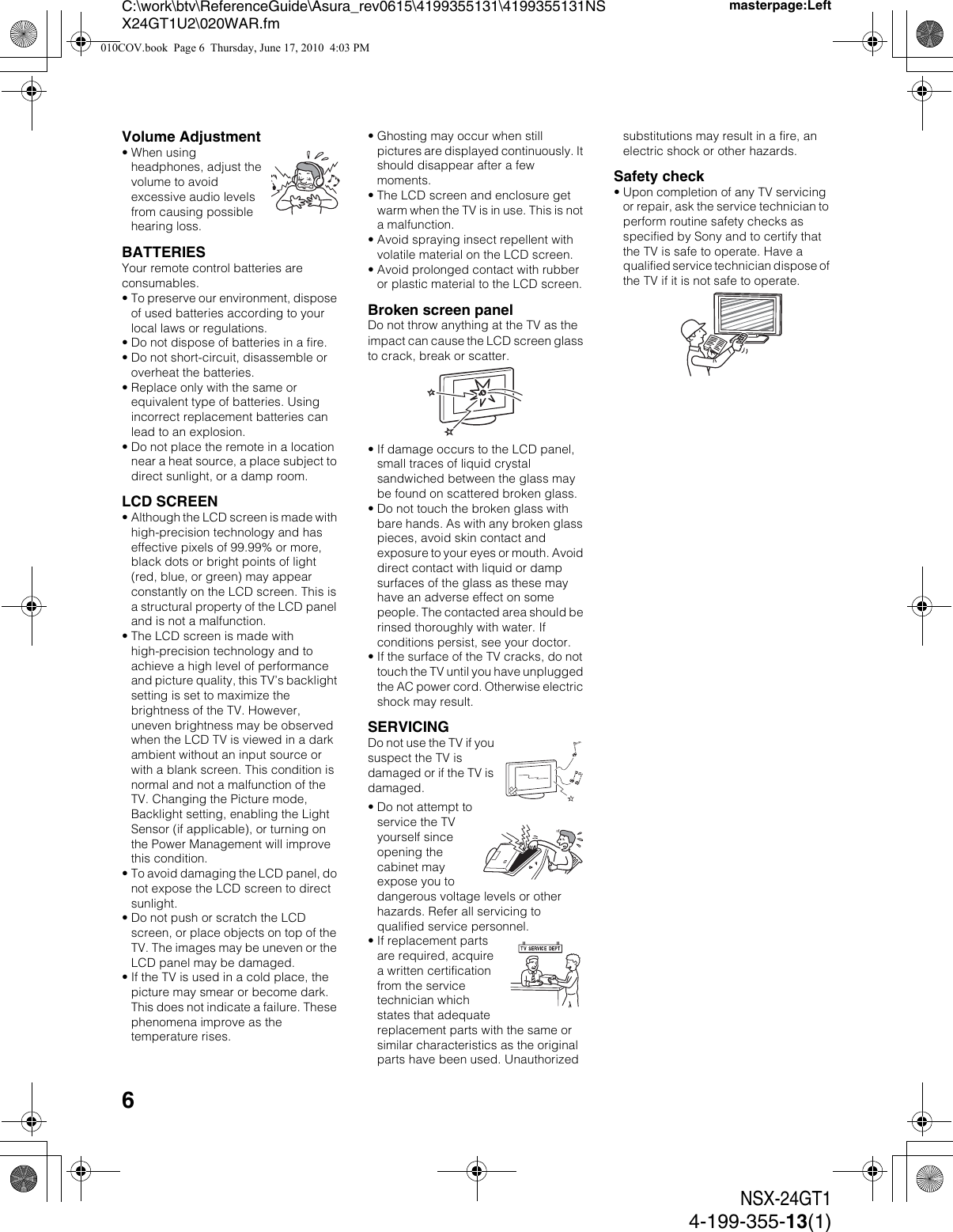 Page 6 of 12 - Sony NSX-32GT1 NSX-24/32/40/46GT1 Reference Guide User Manual  To The 87a70e05-cb2d-410e-9866-adddc0c457d3