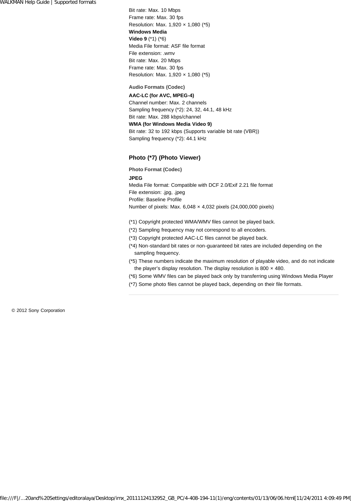 Page 244 of Sony NWZZ1000 Digital Media Player User Manual WALKMAN Help Guide   Top page