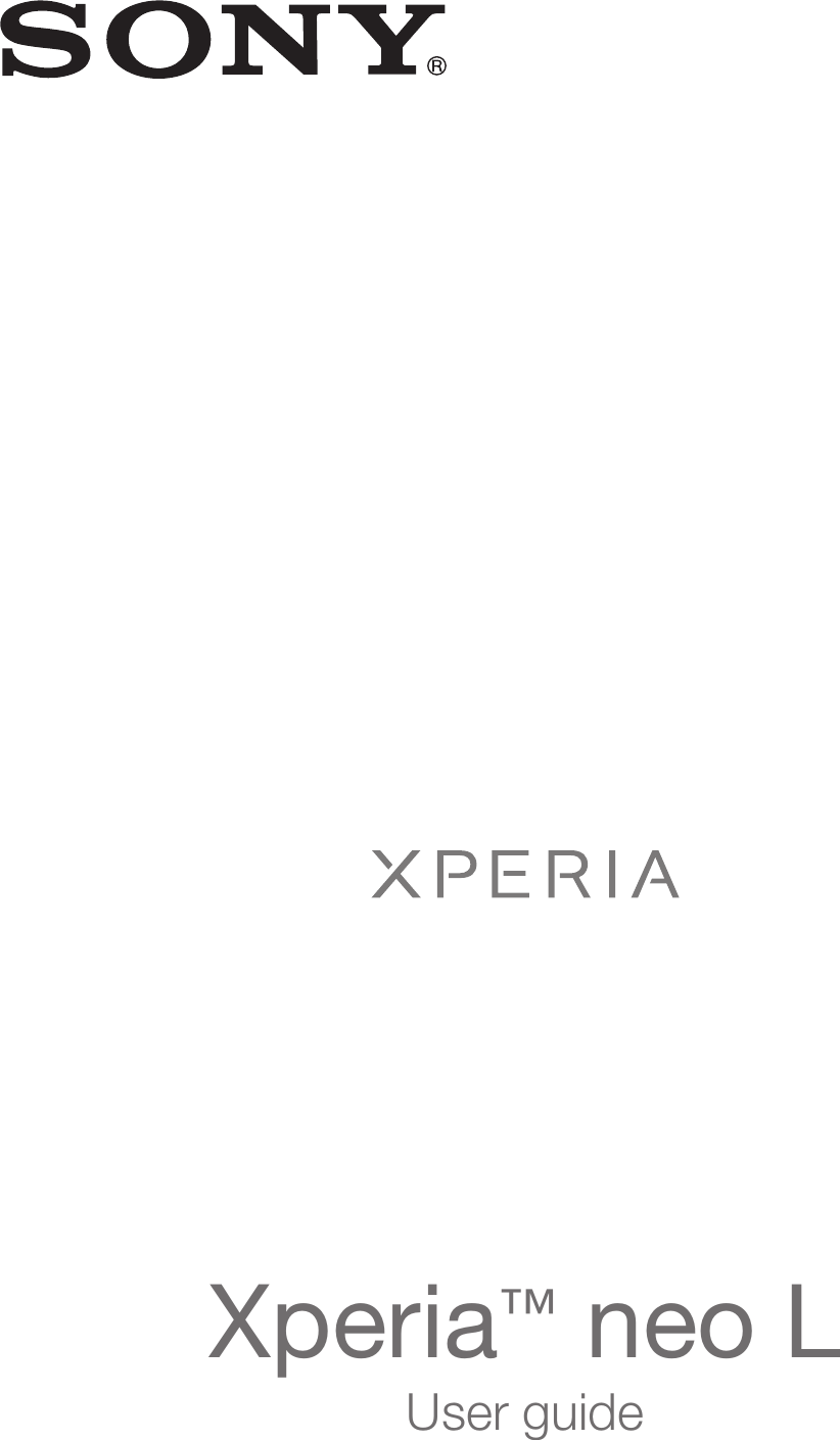 Xperia™ neo LUser guide