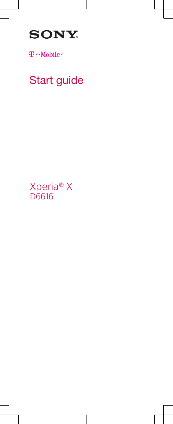 Start guideXperia® XD6616