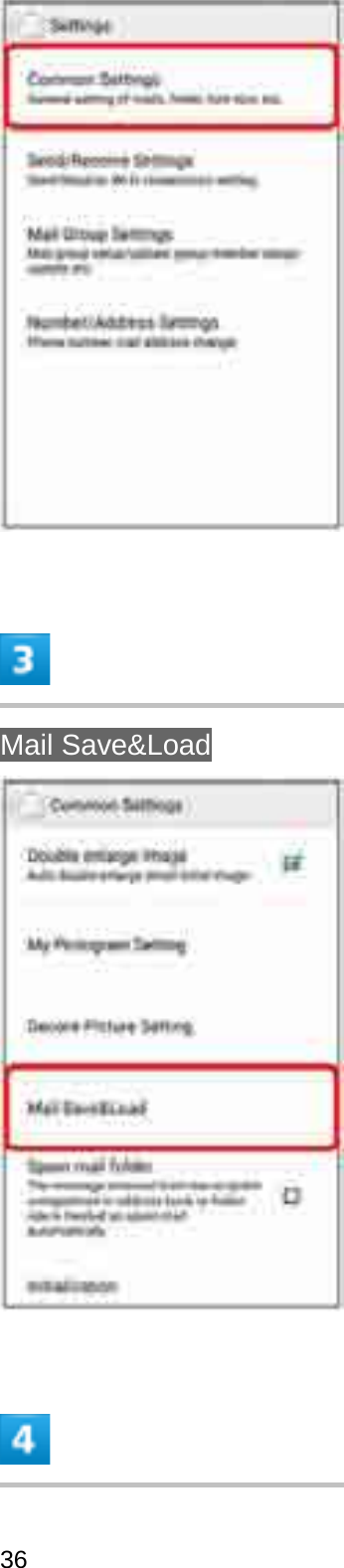 Mail Save&amp;Load36