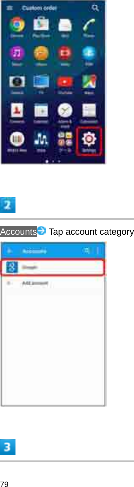 Accounts Tap account category79