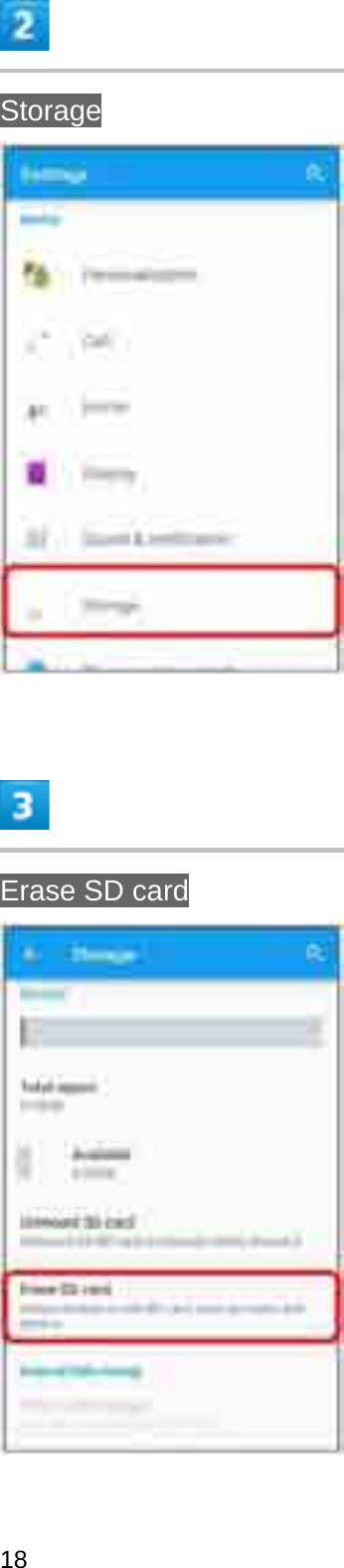 StorageErase SD card18