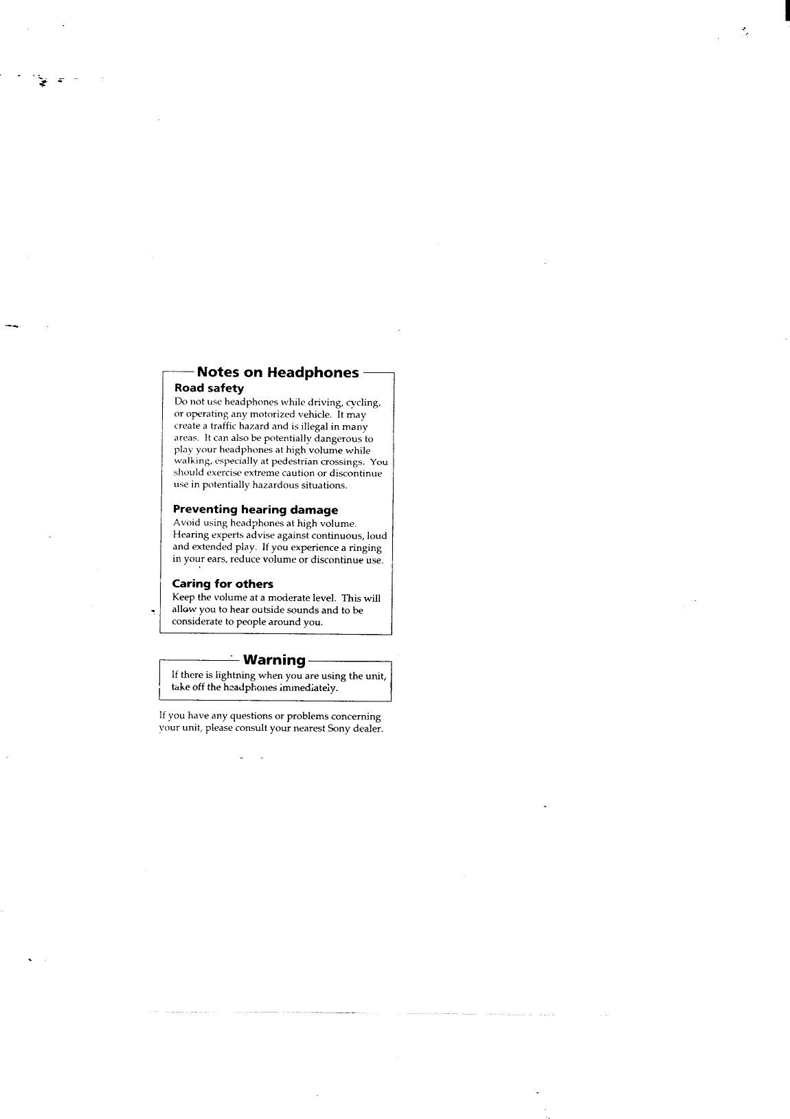 Page 2 of 6 - Sony SRF-M32 User Manual Operating Instructions (primary Manual) SRFM32