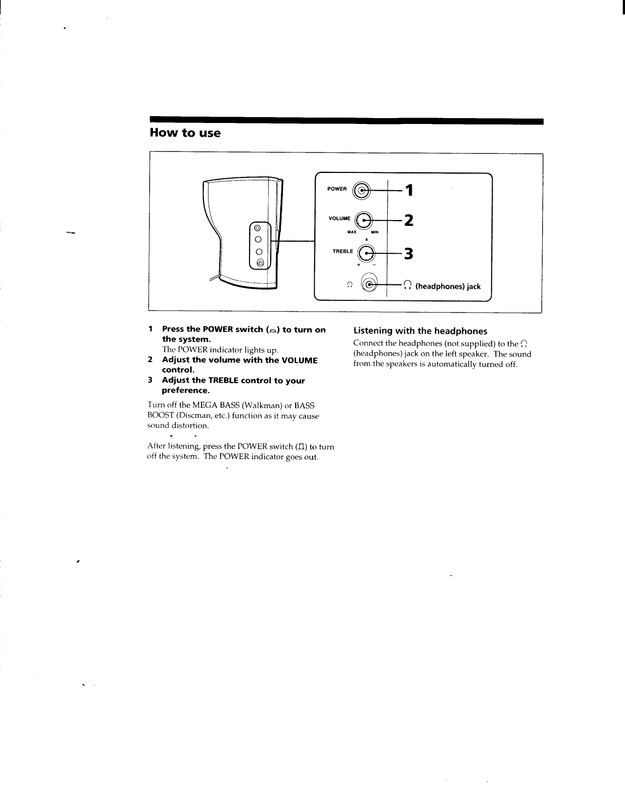 Page 4 of 6 - Sony SRS-PC51 User Manual Operating Instructions SRSPC51