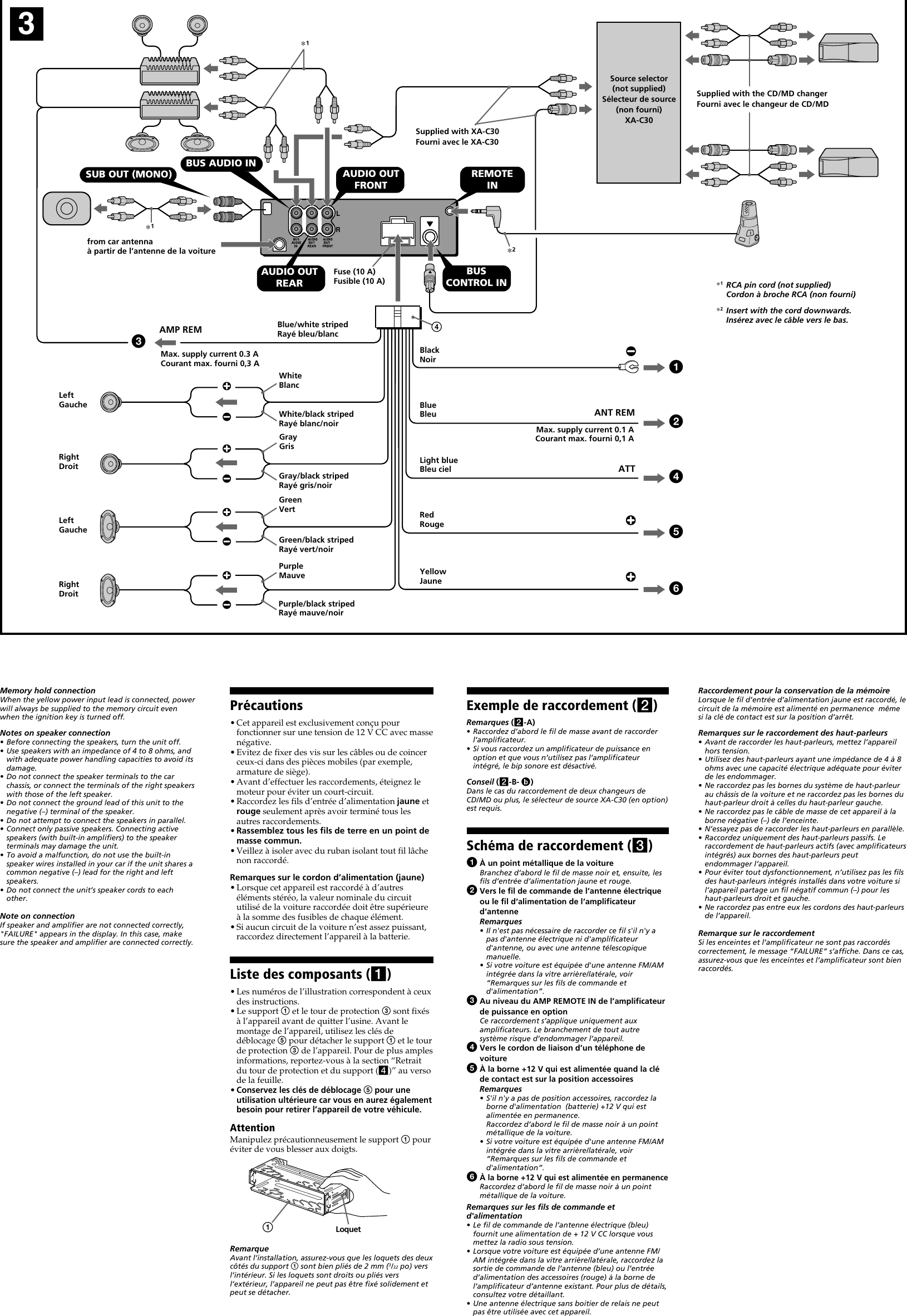 Page 2 of 4 - Sony Sony-Cdx-Ca810X-Installation-Instructions- US+1U.p65  Sony-cdx-ca810x-installation-instructions
