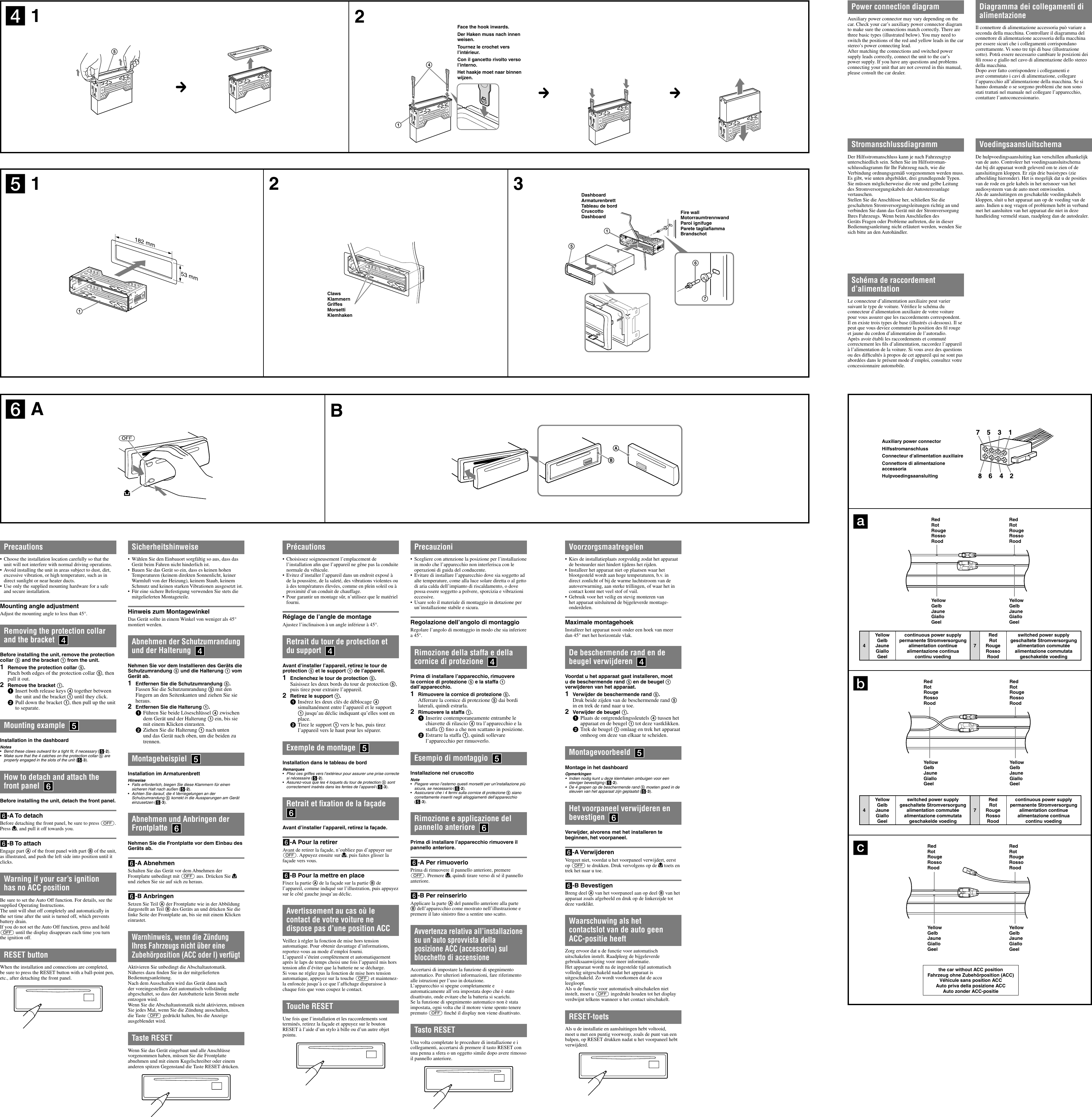 Page 2 of 2 - Sony Sony-Cdx-Gt430U-Installation-Connections-Manual- CDX-GT434U/GT430U  Sony-cdx-gt430u-installation-connections-manual