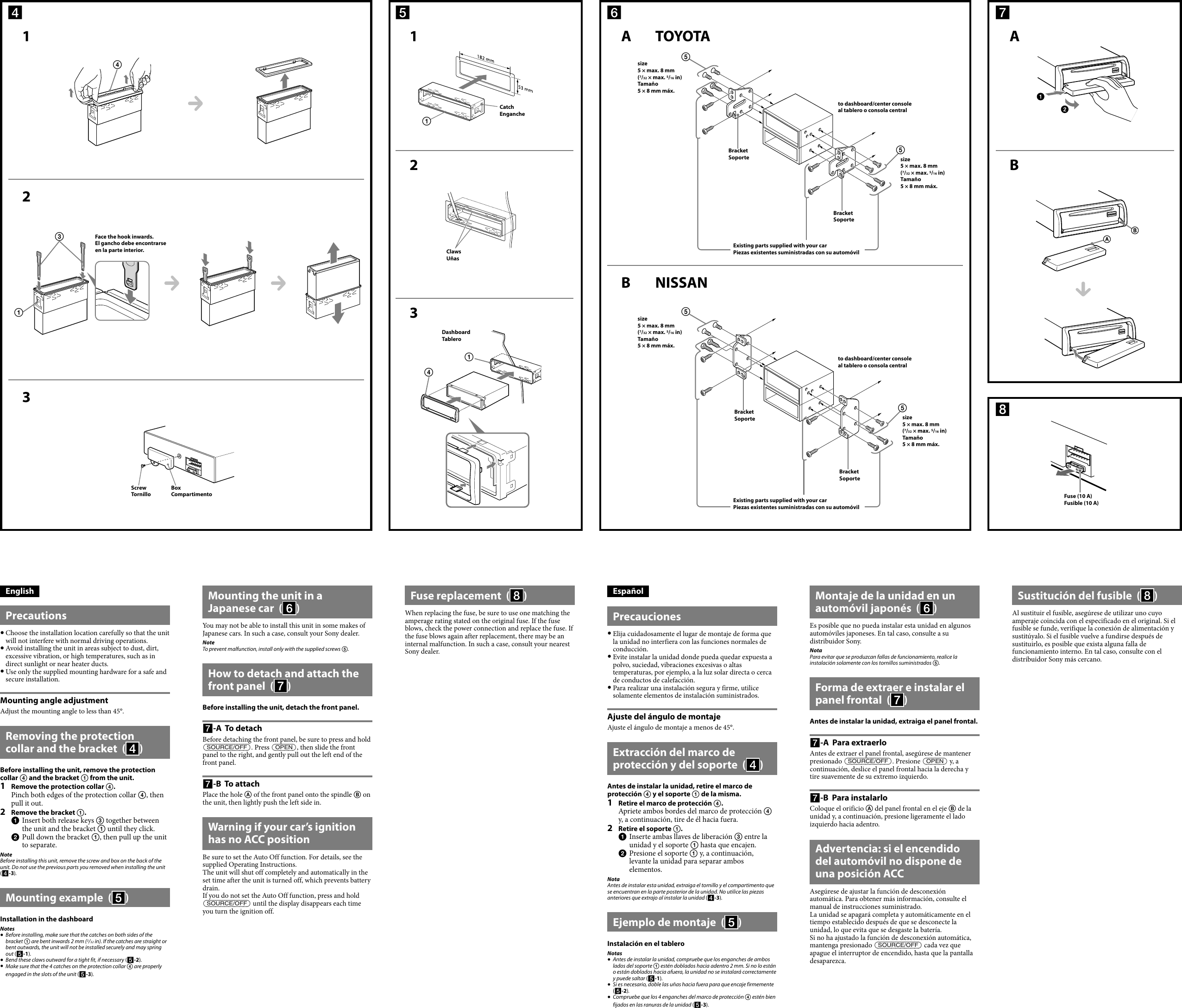 Page 2 of 2 - Sony Sony-Cdx-Gt66Upw-Installation-Connections-Manual- CDX-GT66UPW  Sony-cdx-gt66upw-installation-connections-manual