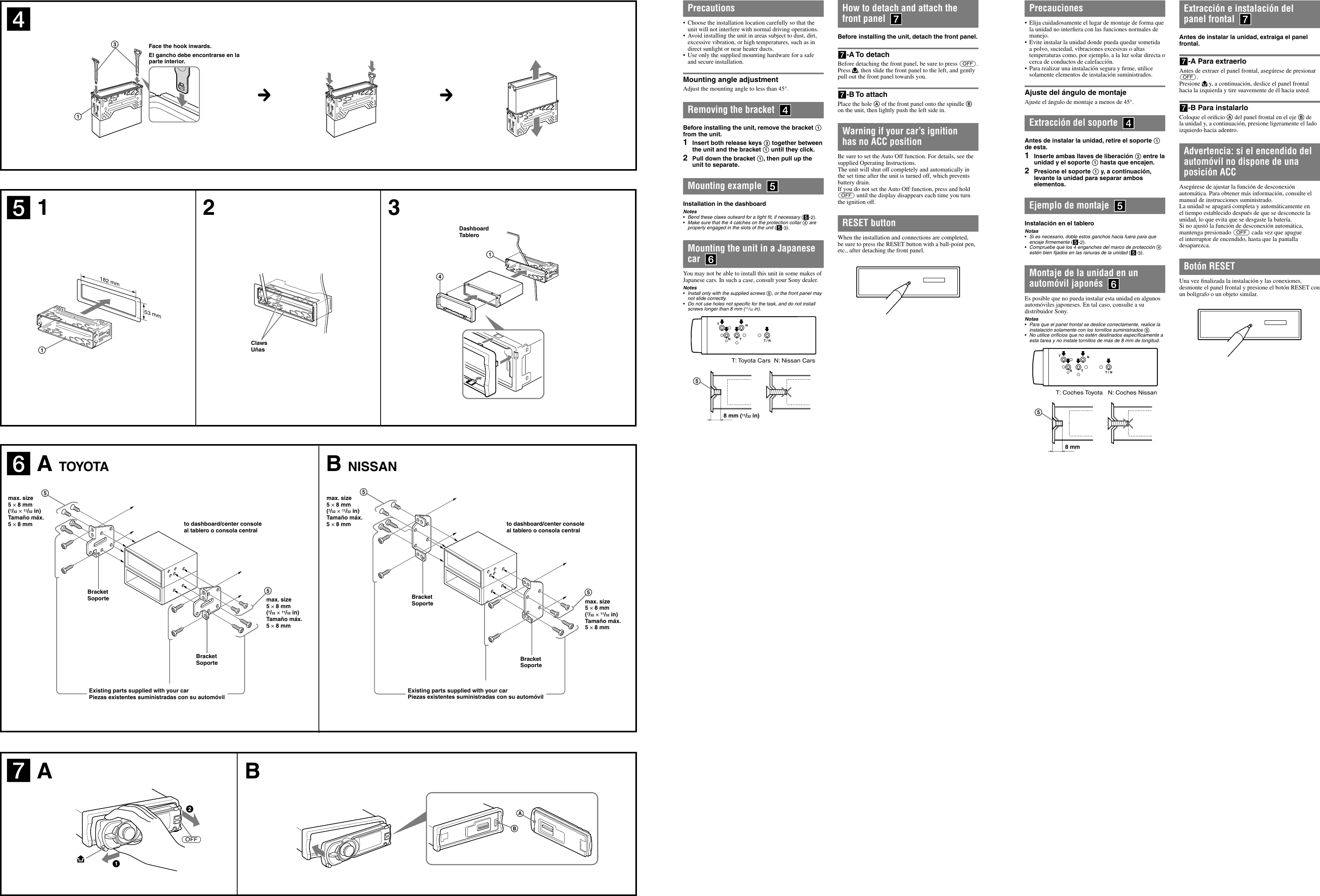 Page 2 of 2 - Sony Sony-Cdx-Gt72W-Installation-Connections-Manual- CDX-GT72W  Sony-cdx-gt72w-installation-connections-manual
