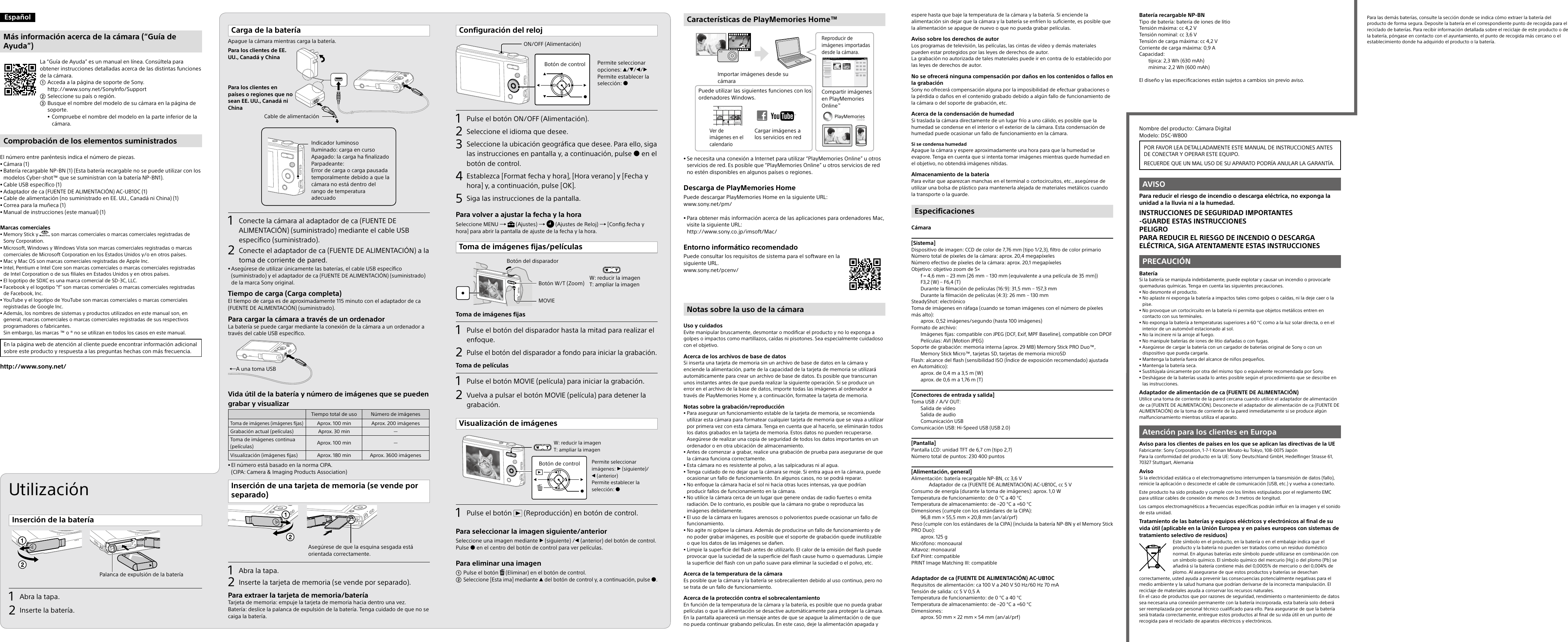 Page 2 of 2 - Sony Sony-Cyber-Shot-Dsc-W800-Instruction-Manual-  Sony-cyber-shot-dsc-w800-instruction-manual