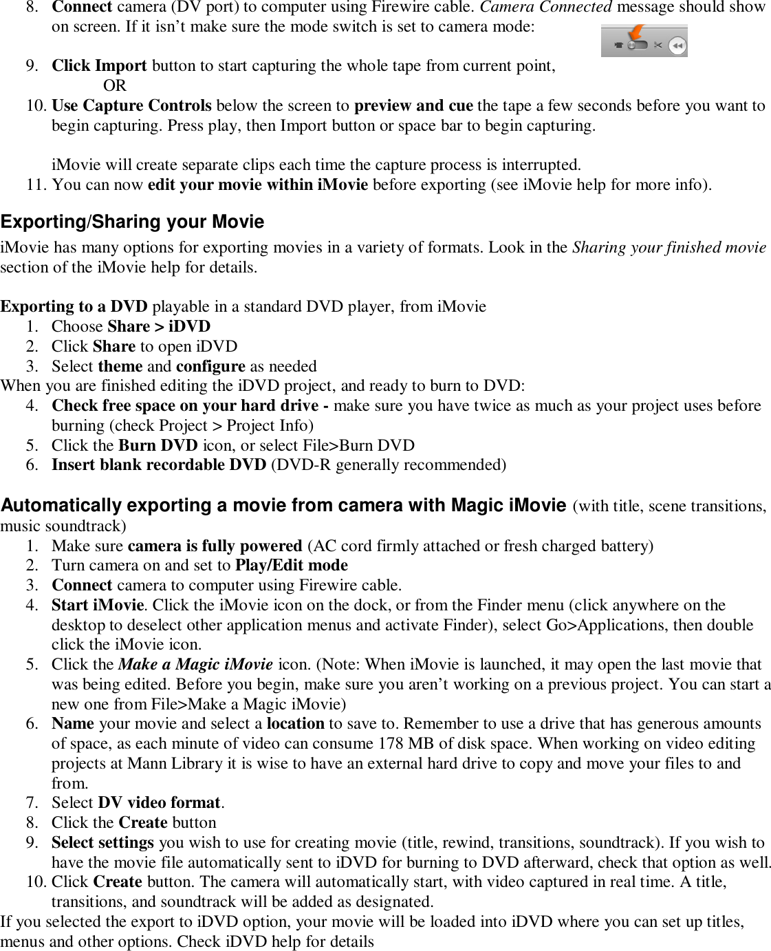 Page 3 of 6 - Sony Sony-Dcr-Hc21-Users-Manual- Transferring Footage From The DCR-HC21  Sony-dcr-hc21-users-manual