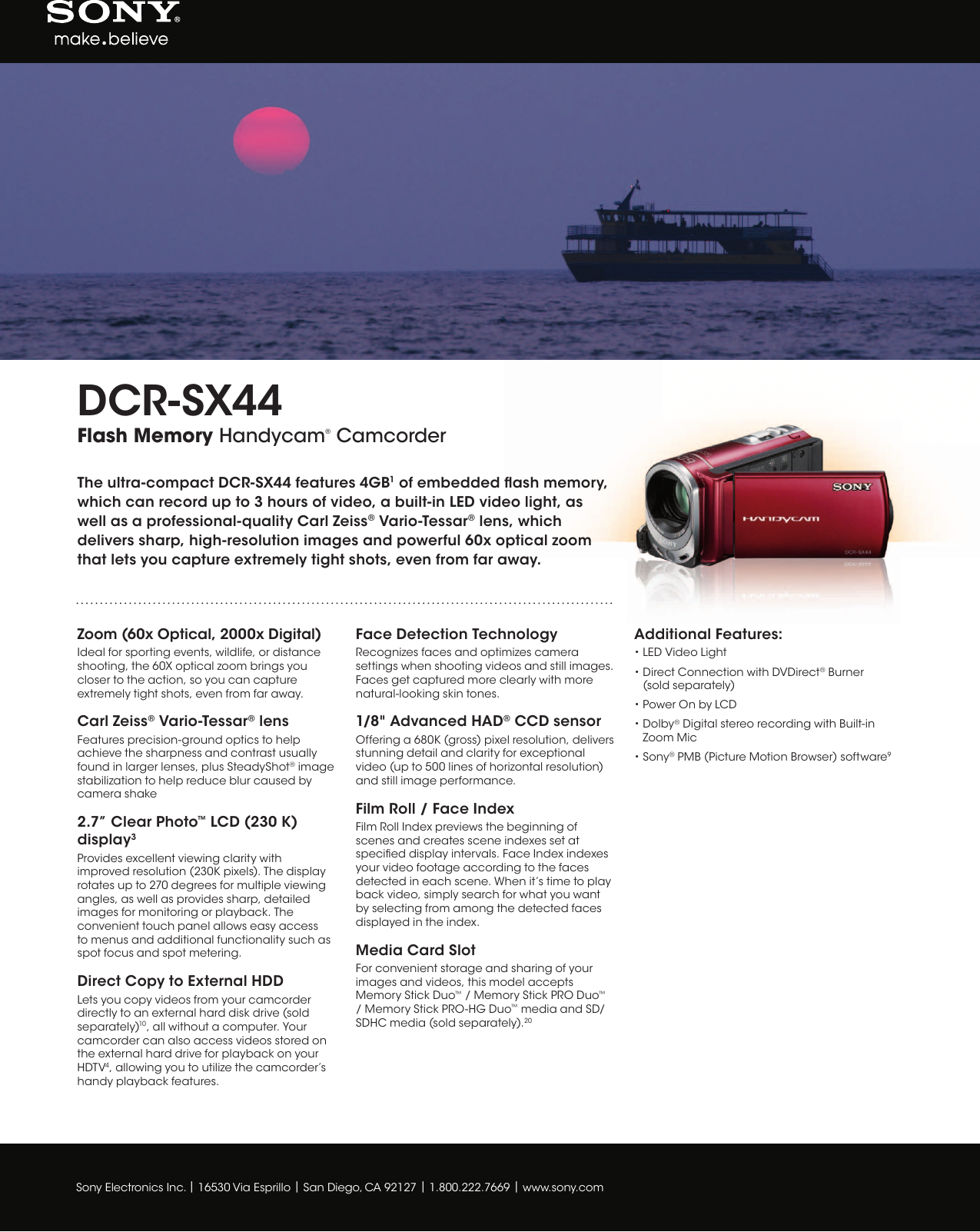 Dcr sx44 handycam manual