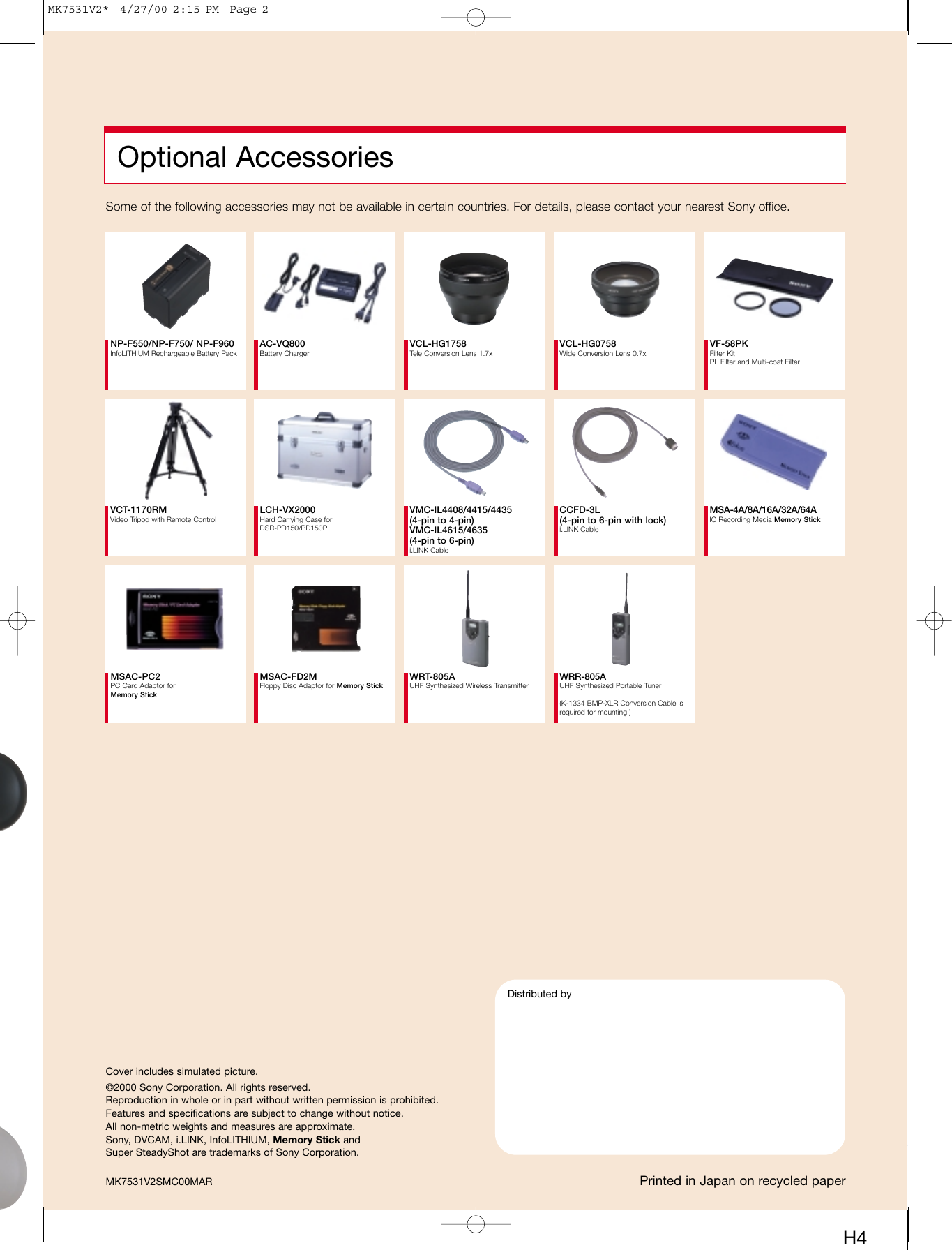 Page 6 of 6 - Sony Sony-Dsr-Pd150-Users-Manual-  Sony-dsr-pd150-users-manual