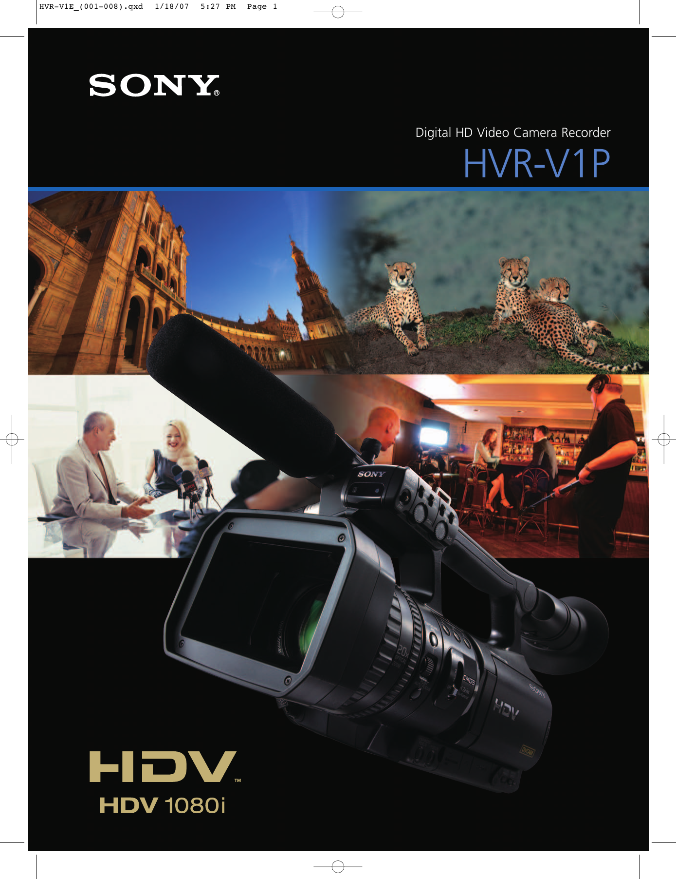 Sony Hvr V1P Users Manual