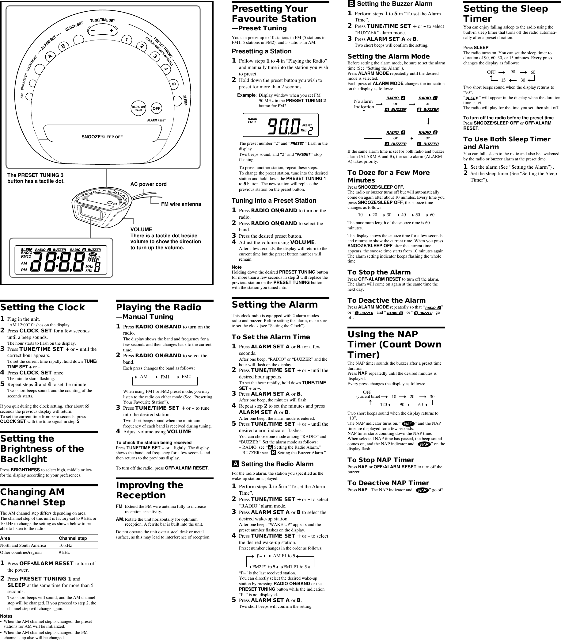 Page 2 of 2 - Sony Sony-Icf-C263-Users-Manual- ICF-C263  Sony-icf-c263-users-manual