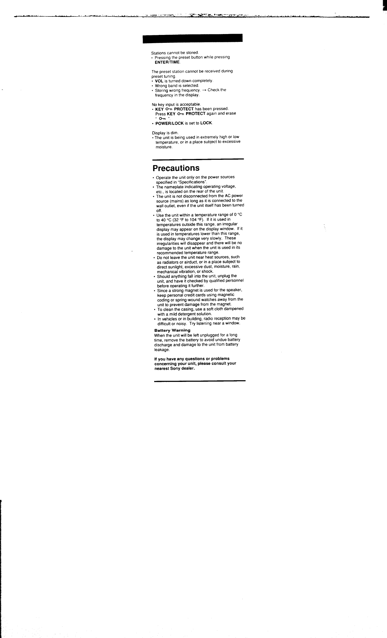 Page 5 of 11 - Sony Sony-Icf-Sw30-Users-Manual-  Sony-icf-sw30-users-manual