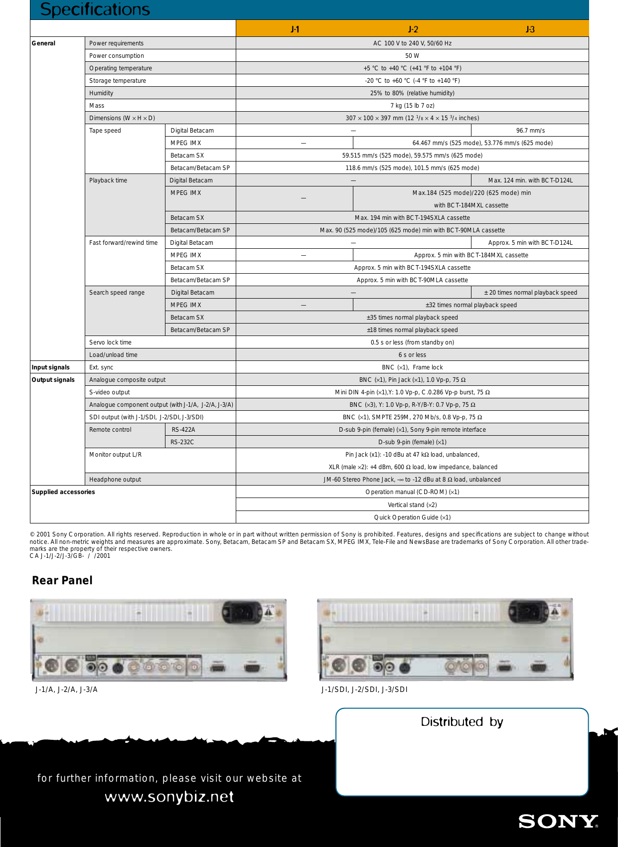 Page 6 of 6 - Sony Sony-J-1-Users-Manual-  Sony-j-1-users-manual