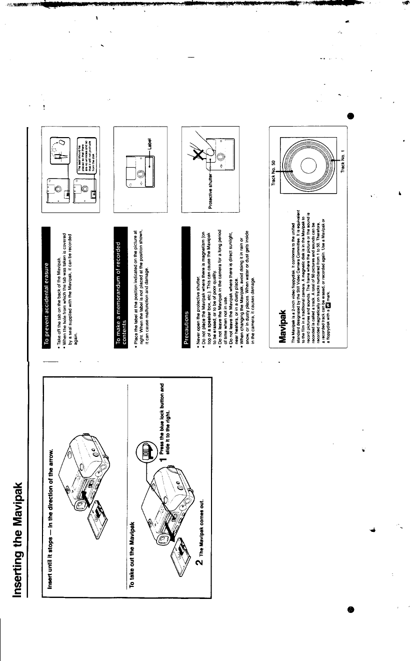 Sony Mavica Mvc A10 Operating Instructions