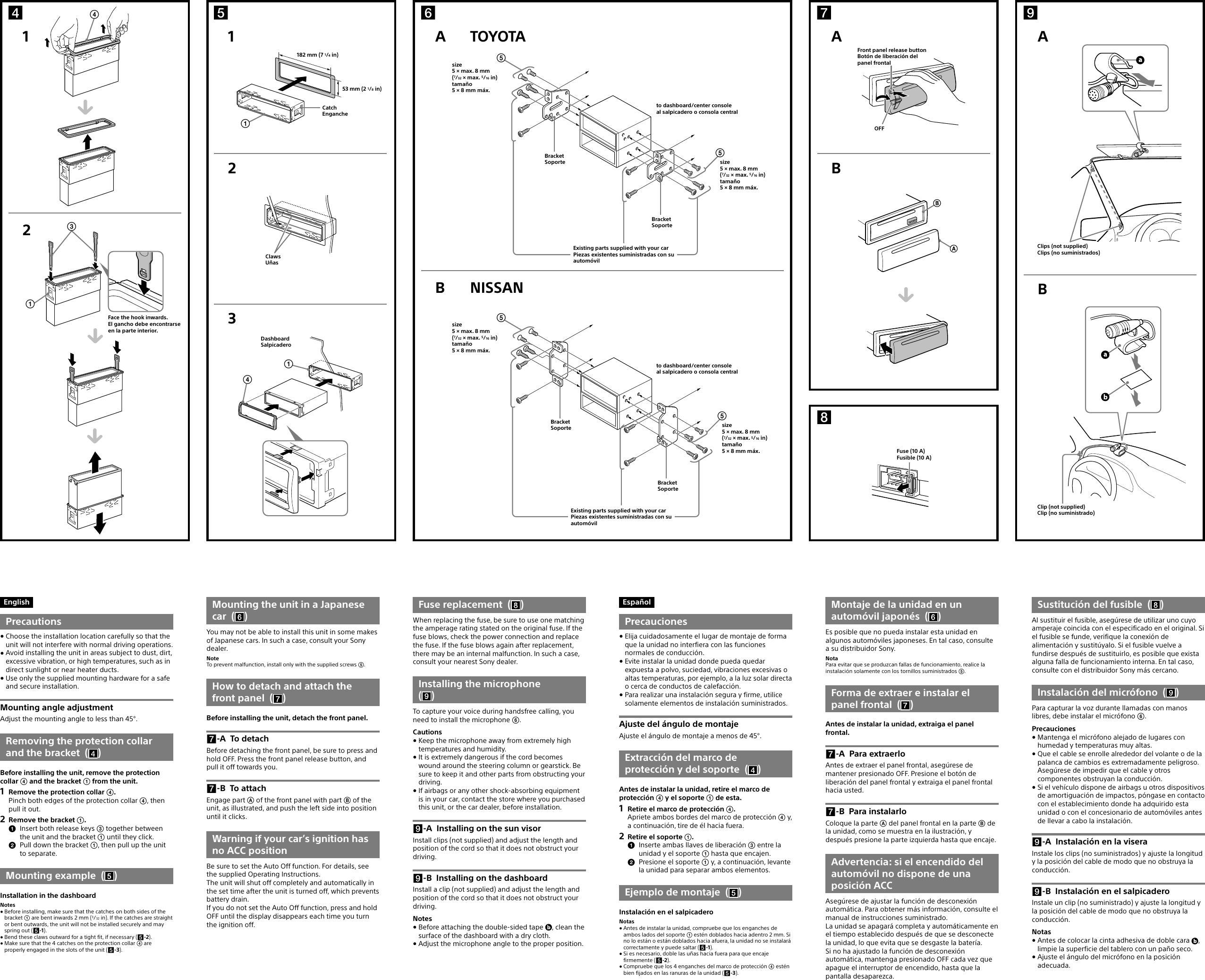 Page 2 of 2 - Sony Sony-Mex-N6000Bh-Installation-Connections-Manual-  Sony-mex-n6000bh-installation-connections-manual