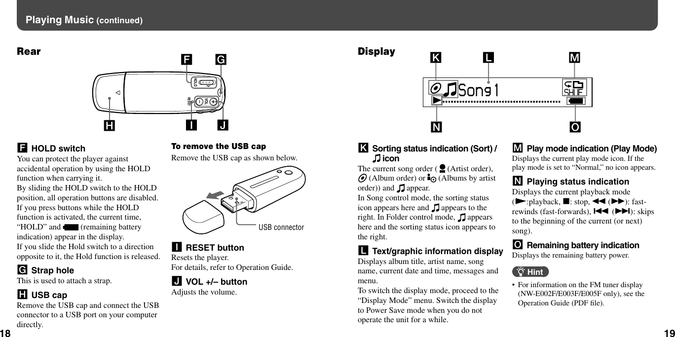 Page 10 of 11 - Sony Sony-Nw-E002-Quick-Start-Manual- NW-E002F / E003F E005F E002 E003 E005  Sony-nw-e002-quick-start-manual