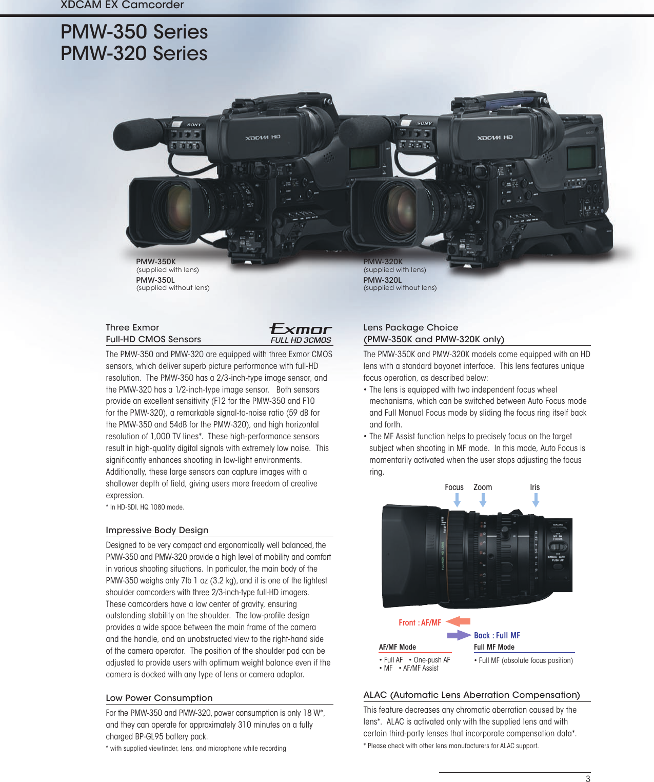 Page 3 of 8 - Sony Sony-Pmw-320-Users-Manual-  Sony-pmw-320-users-manual