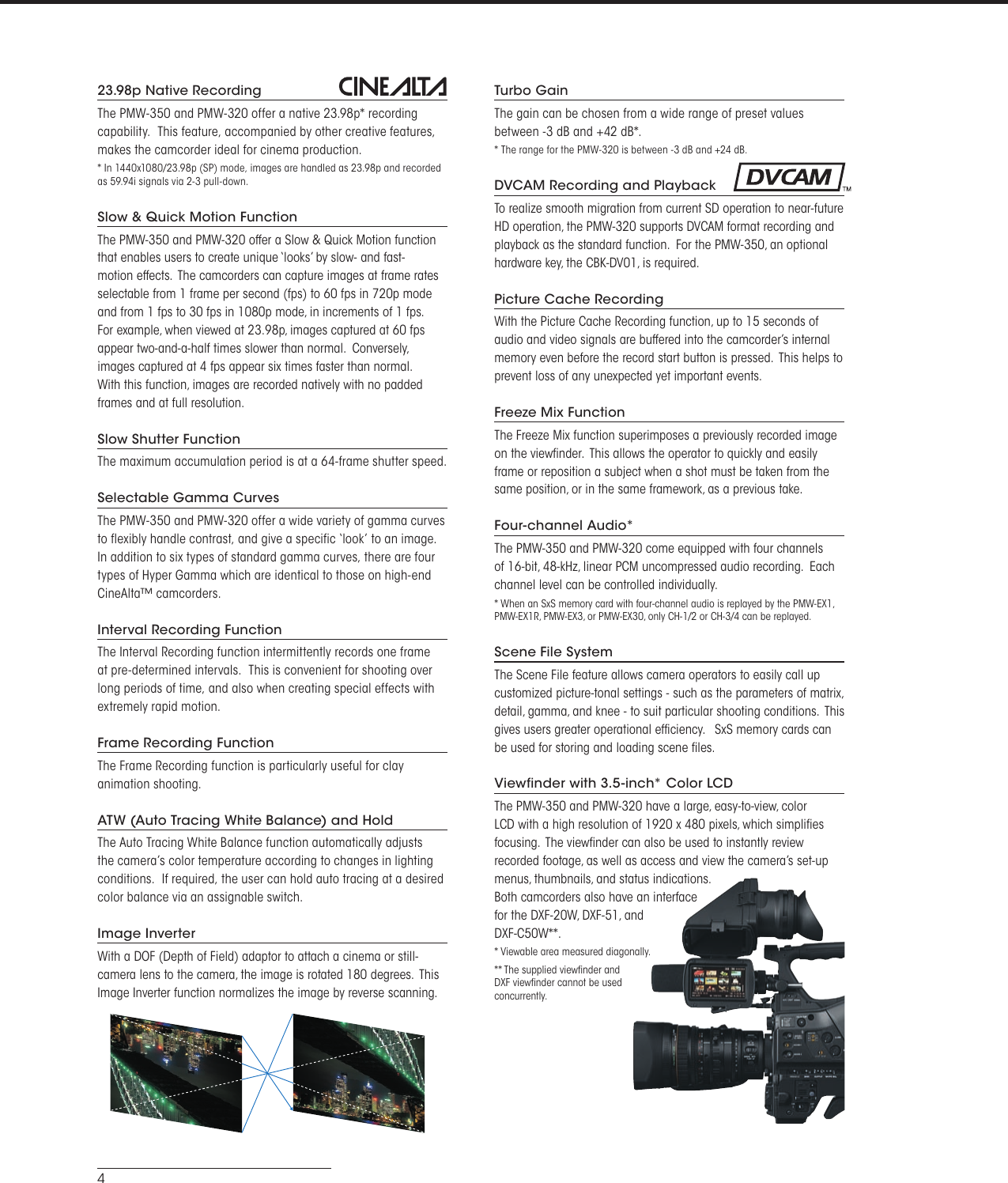Page 4 of 8 - Sony Sony-Pmw-320-Users-Manual-  Sony-pmw-320-users-manual