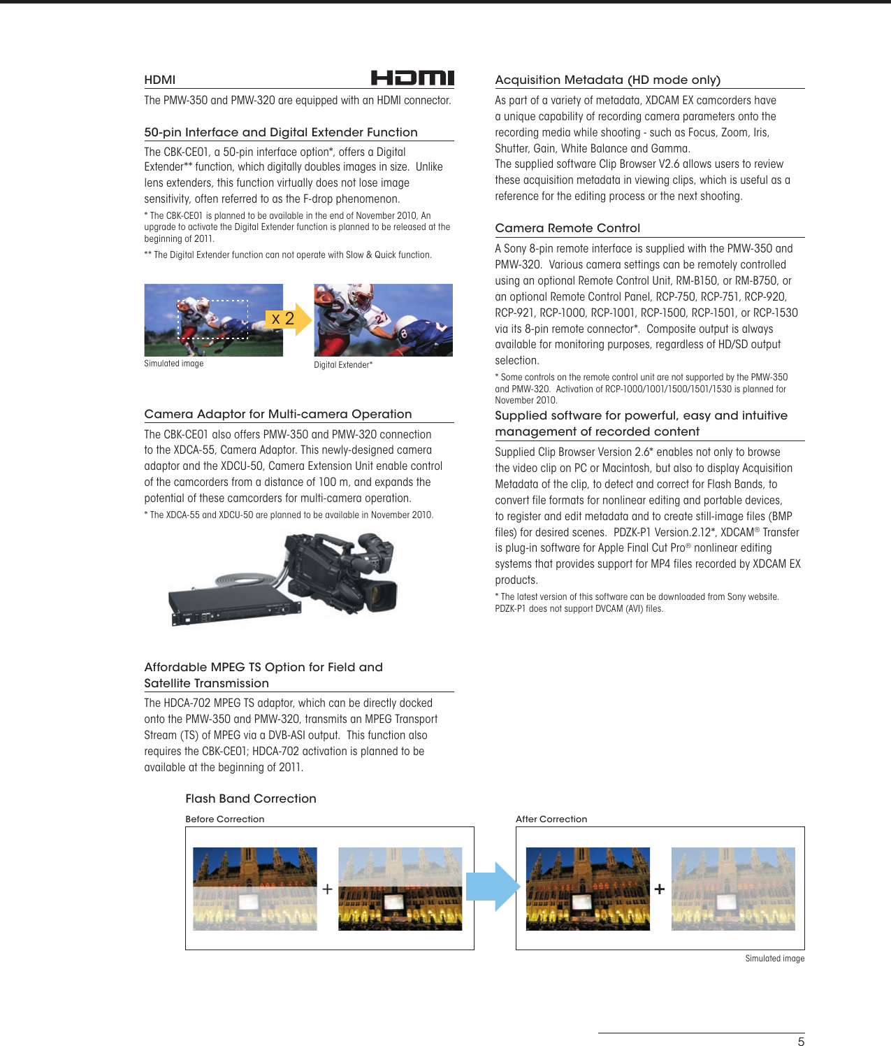 Page 5 of 8 - Sony Sony-Pmw-320-Users-Manual-  Sony-pmw-320-users-manual