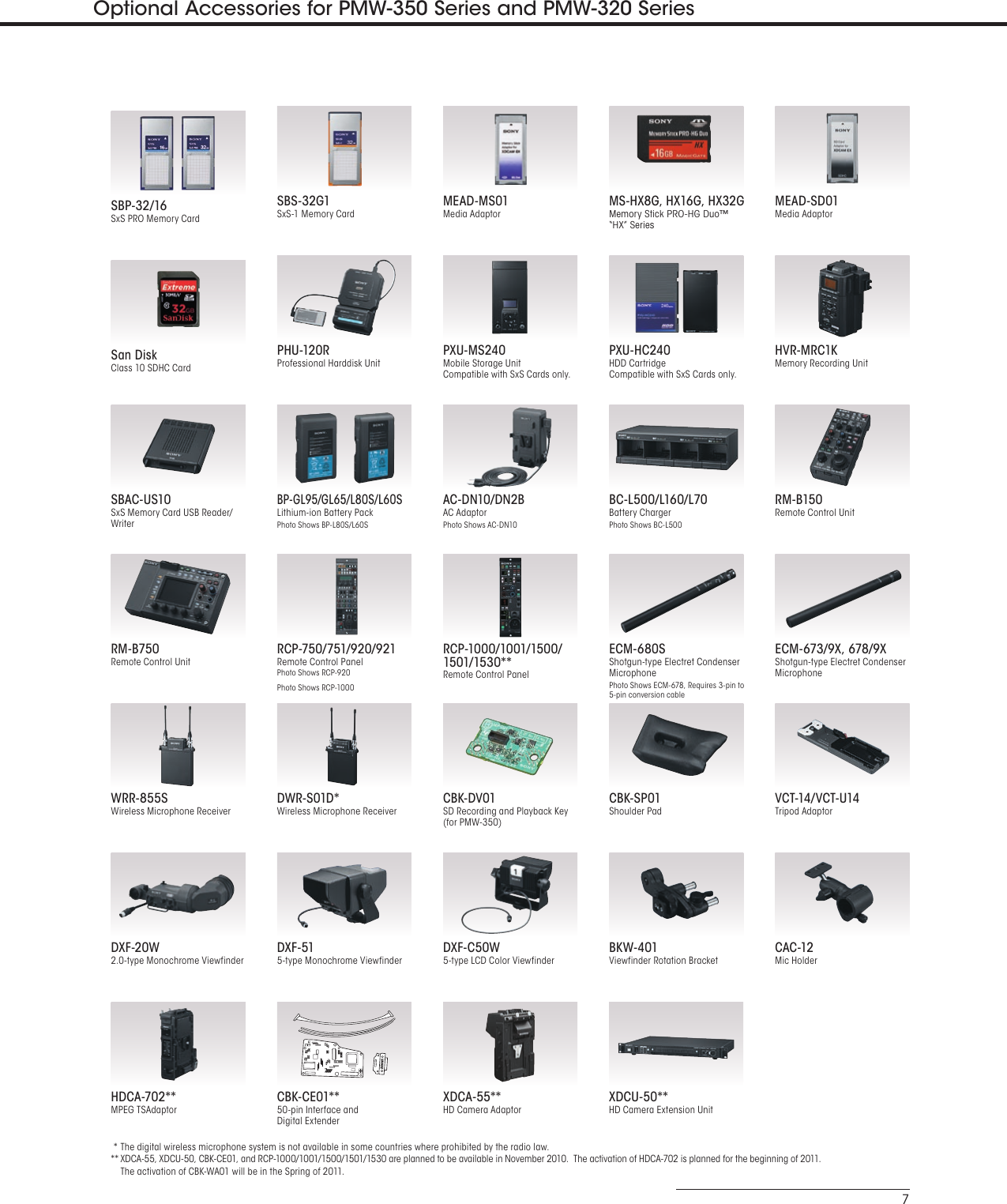 Page 7 of 8 - Sony Sony-Pmw-320-Users-Manual-  Sony-pmw-320-users-manual