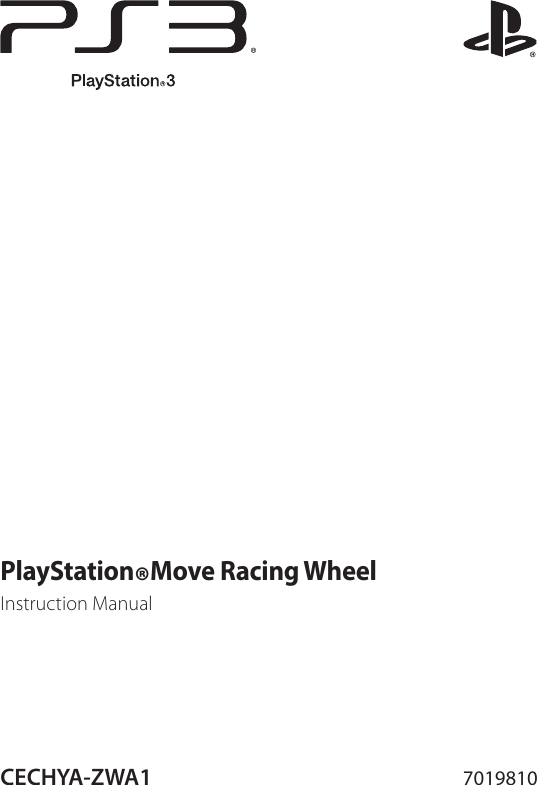 Page 1 of 6 - Sony Sony-Ps3-Playstation-Move-Racing-Wheel-Cechya-Zwa1-User-Guide-  Sony-ps3-playstation-move-racing-wheel-cechya-zwa1-user-guide