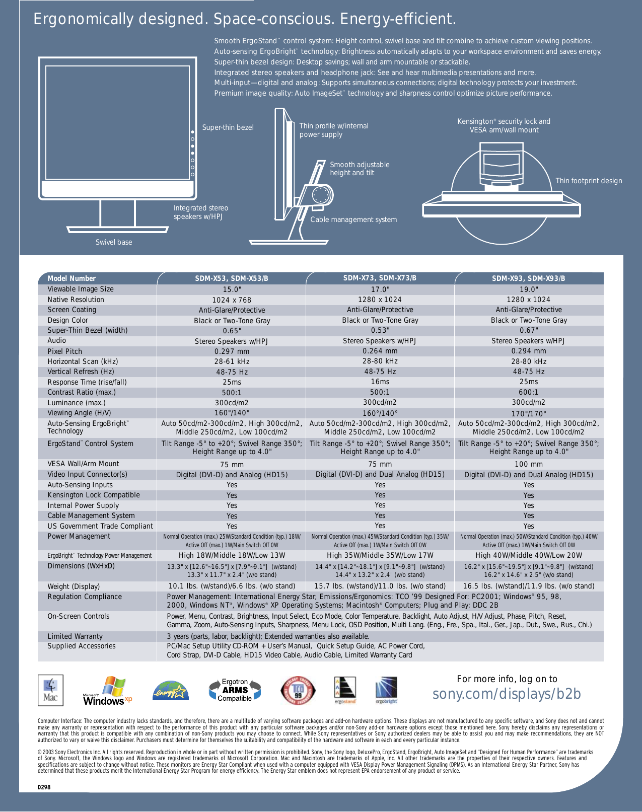 Page 2 of 2 - Sony Sony-Sdm-X93-B-Charts-  Sony-sdm-x93-b-charts