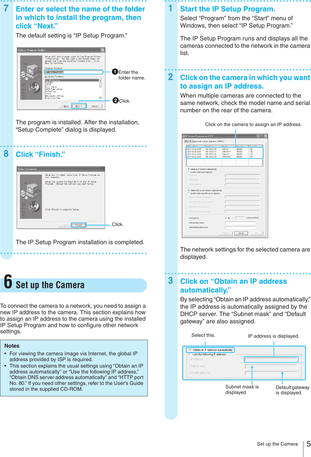 Page 5 of 8 - Sony Sony-Snc-M3-Users-Manual- SNC-M1/M1W/M3/M3W Sony-snc-m3-users-manual