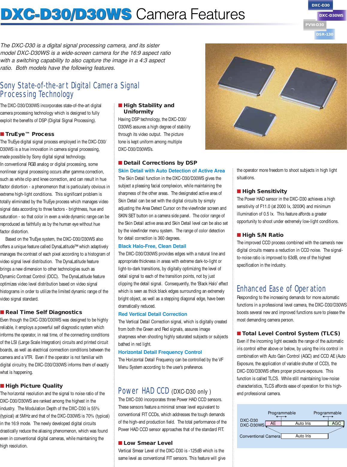 Page 3 of 12 - Sony Sony-Sony-Camcorder-Dxc-D30-Users-Manual- DXC-30 (NTSC)  Sony-sony-camcorder-dxc-d30-users-manual