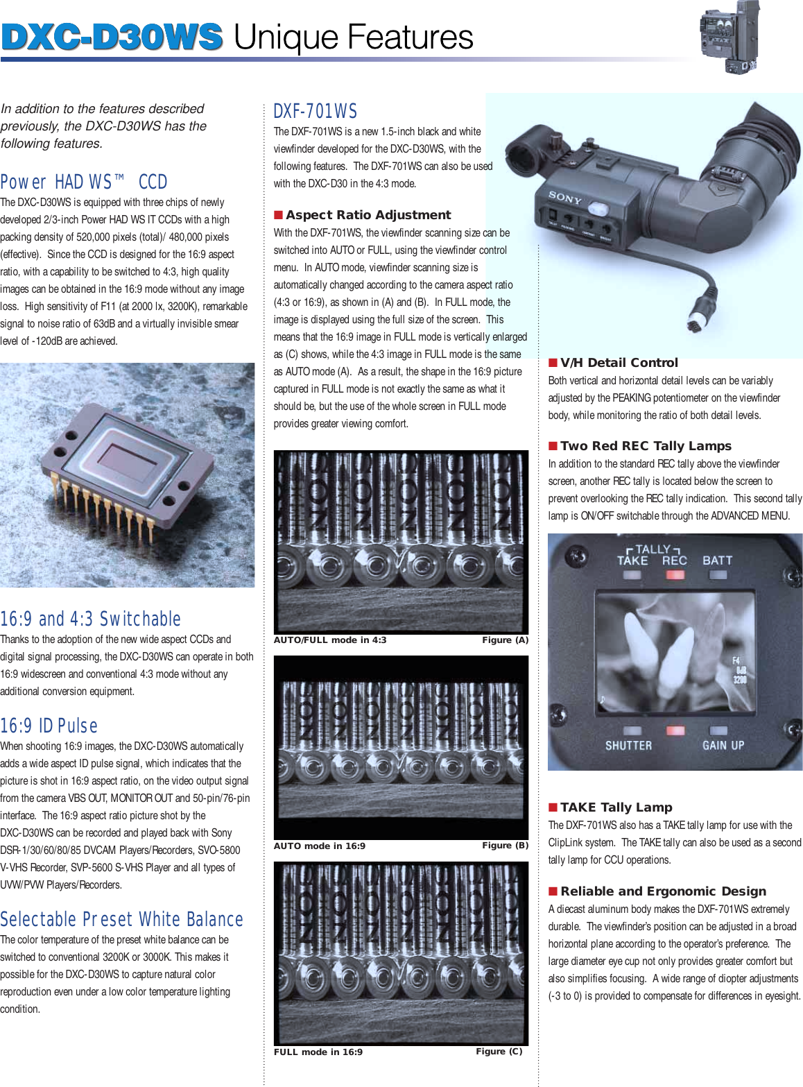 Page 6 of 12 - Sony Sony-Sony-Camcorder-Dxc-D30-Users-Manual- DXC-30 (NTSC)  Sony-sony-camcorder-dxc-d30-users-manual