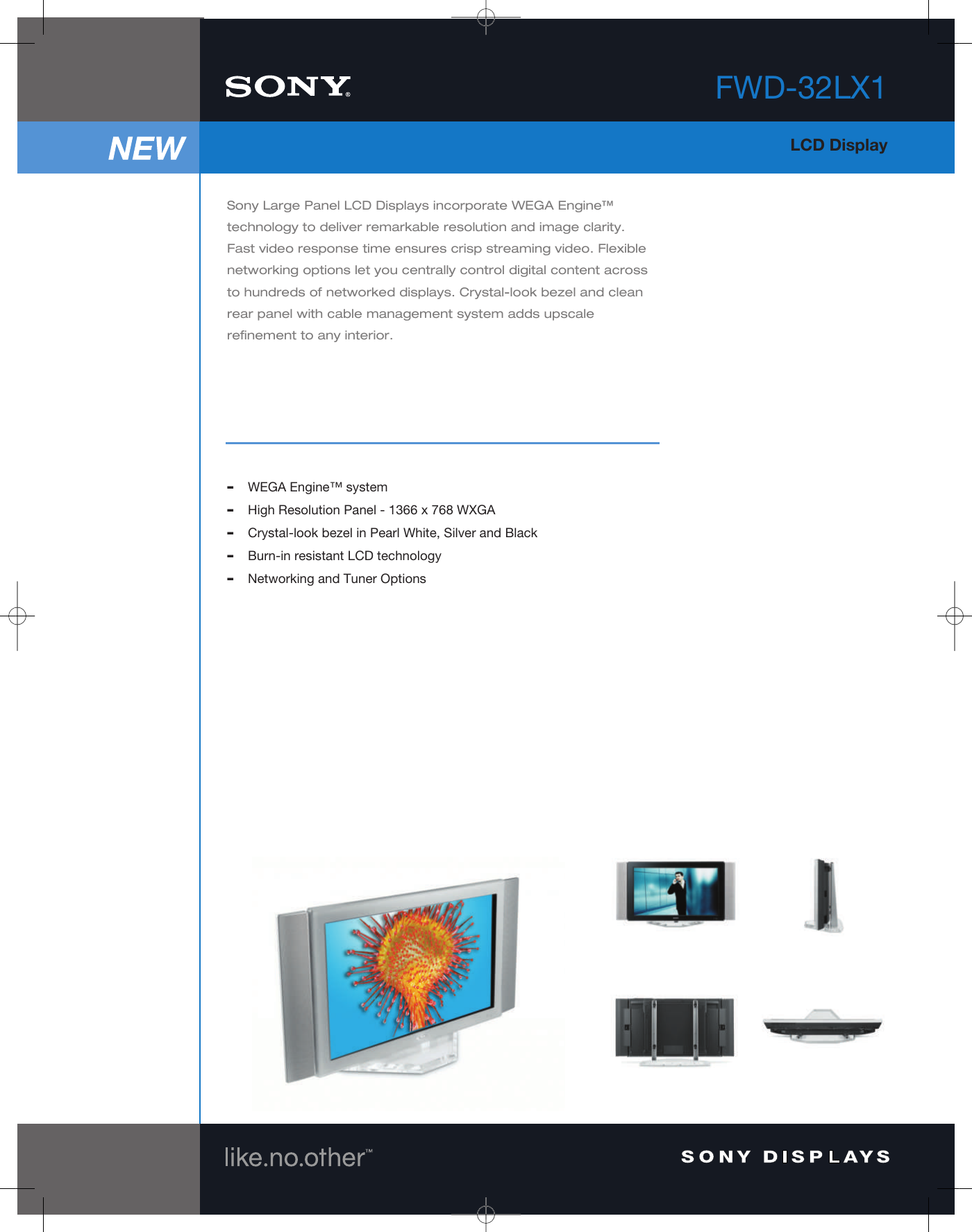 Page 1 of 2 - Sony Sony-Sony-Wega-Engine-Users-Manual-  Sony-sony-wega-engine-users-manual