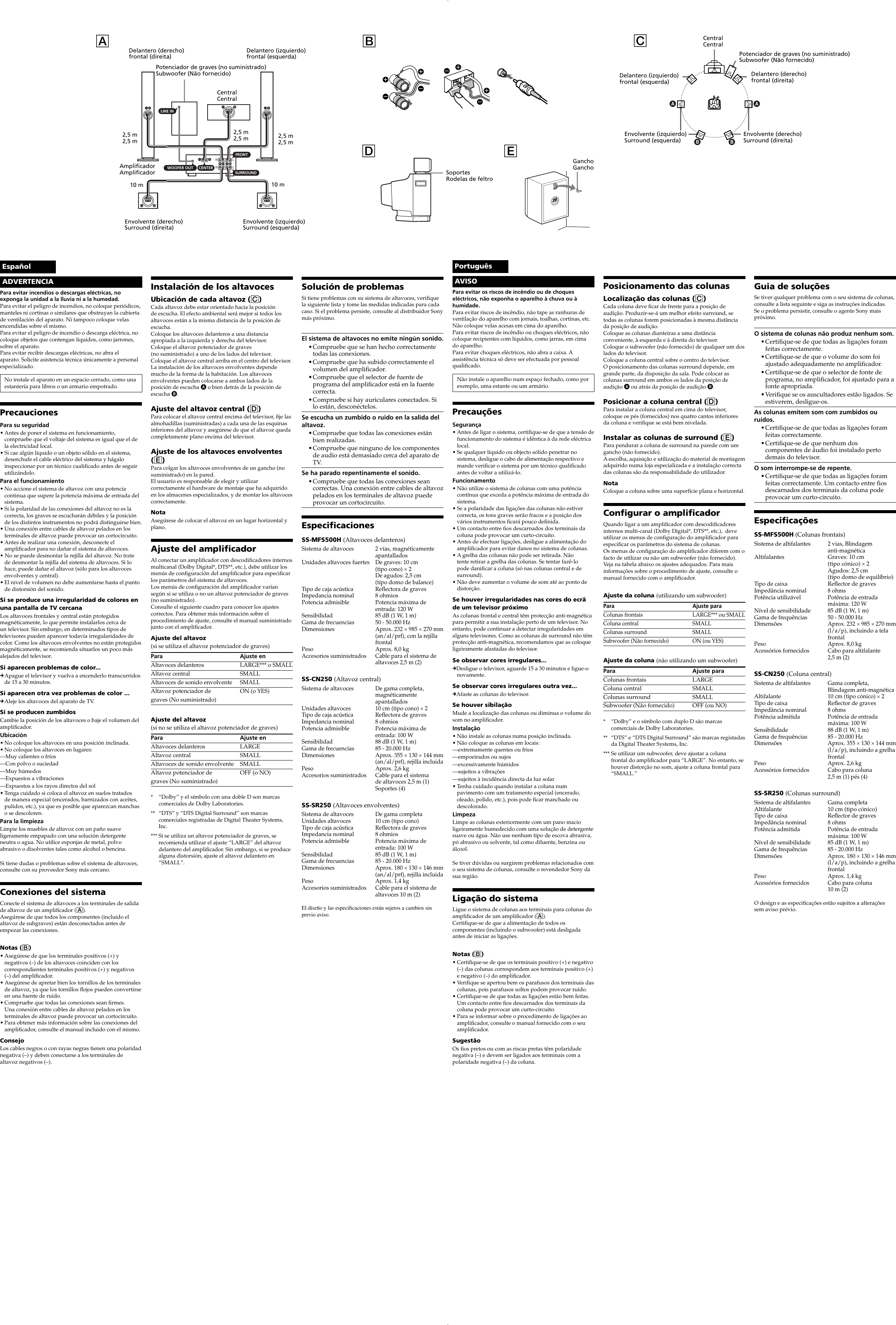 Page 2 of 2 - Sony Sony-Ss-Mfs500H-Users-Manual- SS-SFCR500H  Sony-ss-mfs500h-users-manual