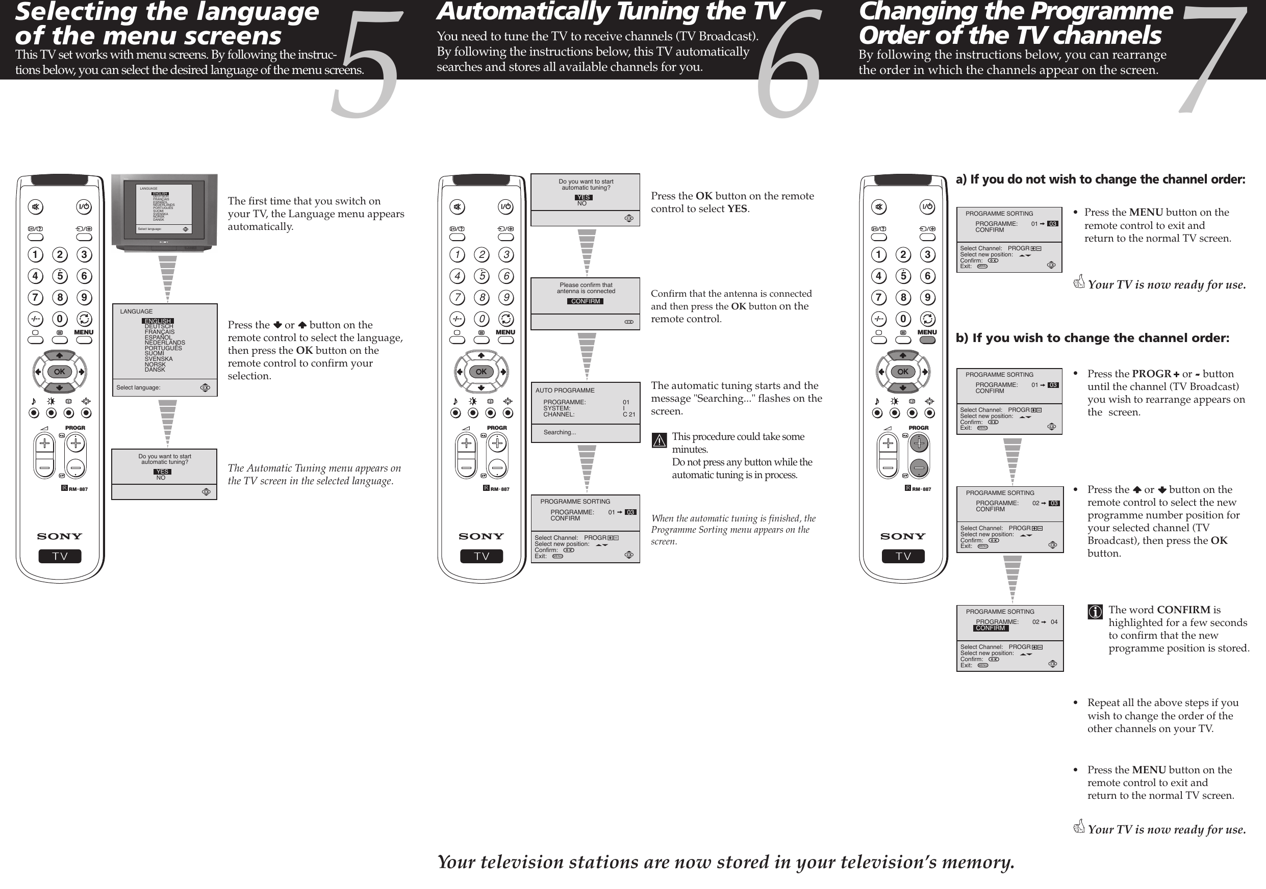 Page 2 of 2 - Sony Sony-Trinitron-Kv-29Fx20-Users-Manual- KV-29FX20 Quick Start Guide  Sony-trinitron-kv-29fx20-users-manual