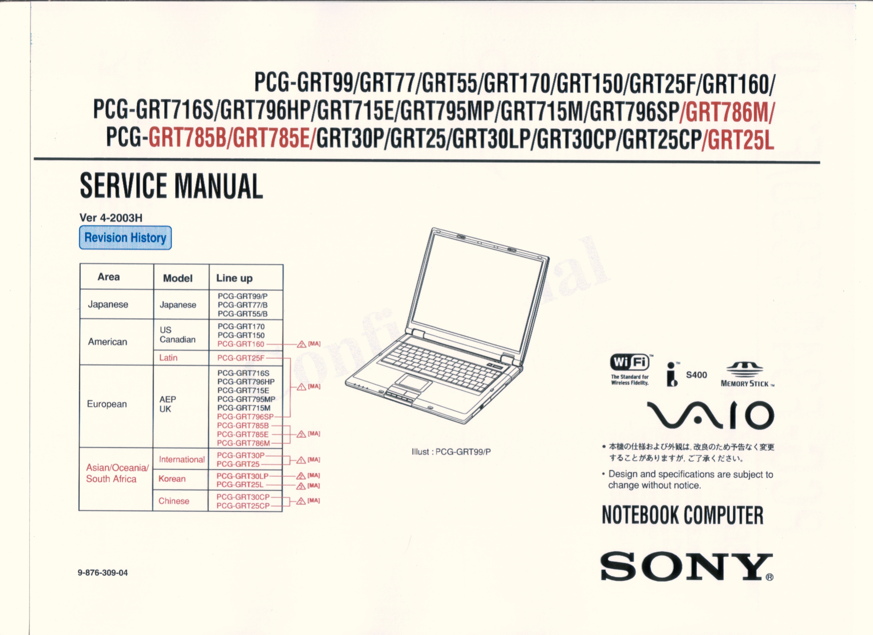 Sony vaio pcg характеристики