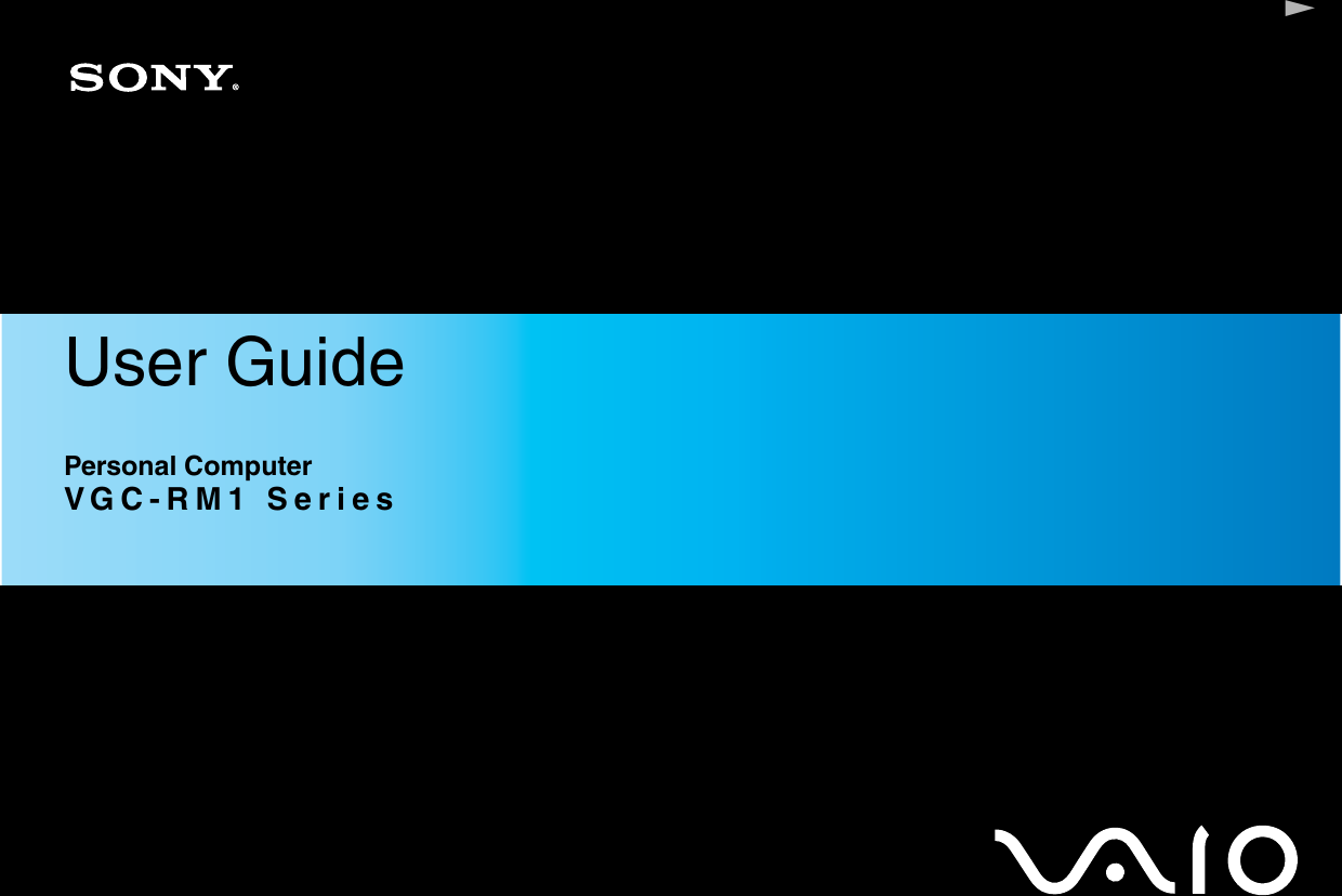 Sony Vgc Rm1 Users Manual