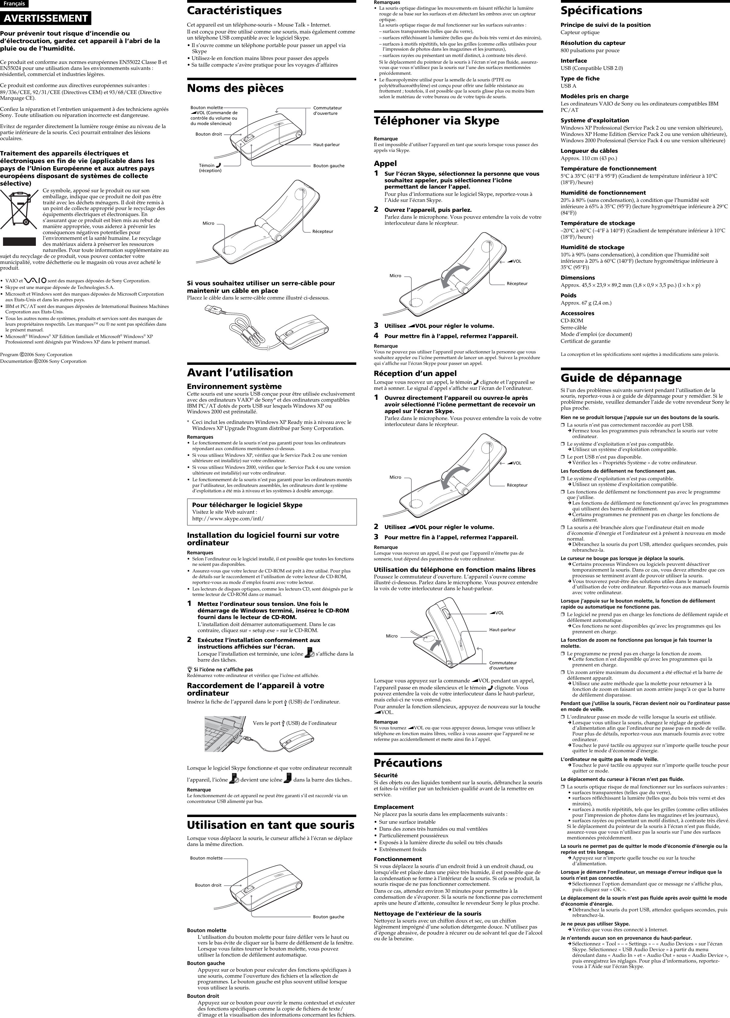 Page 2 of 2 - Sony Sony-Vn-Cx1-Operating-Instructions- VN-CX1  Sony-vn-cx1-operating-instructions