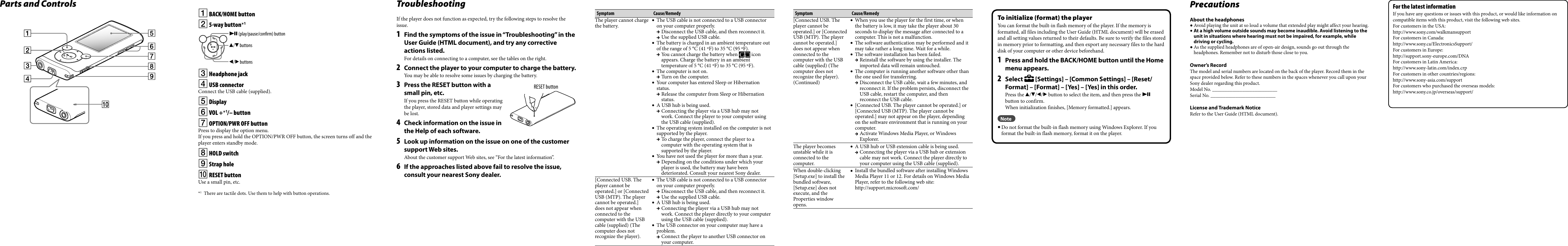 Page 2 of 2 - Sony Sony-Walkman-Nwz-E353-Users-Manual- NWZ-E353/E354/E355  Sony-walkman-nwz-e353-users-manual