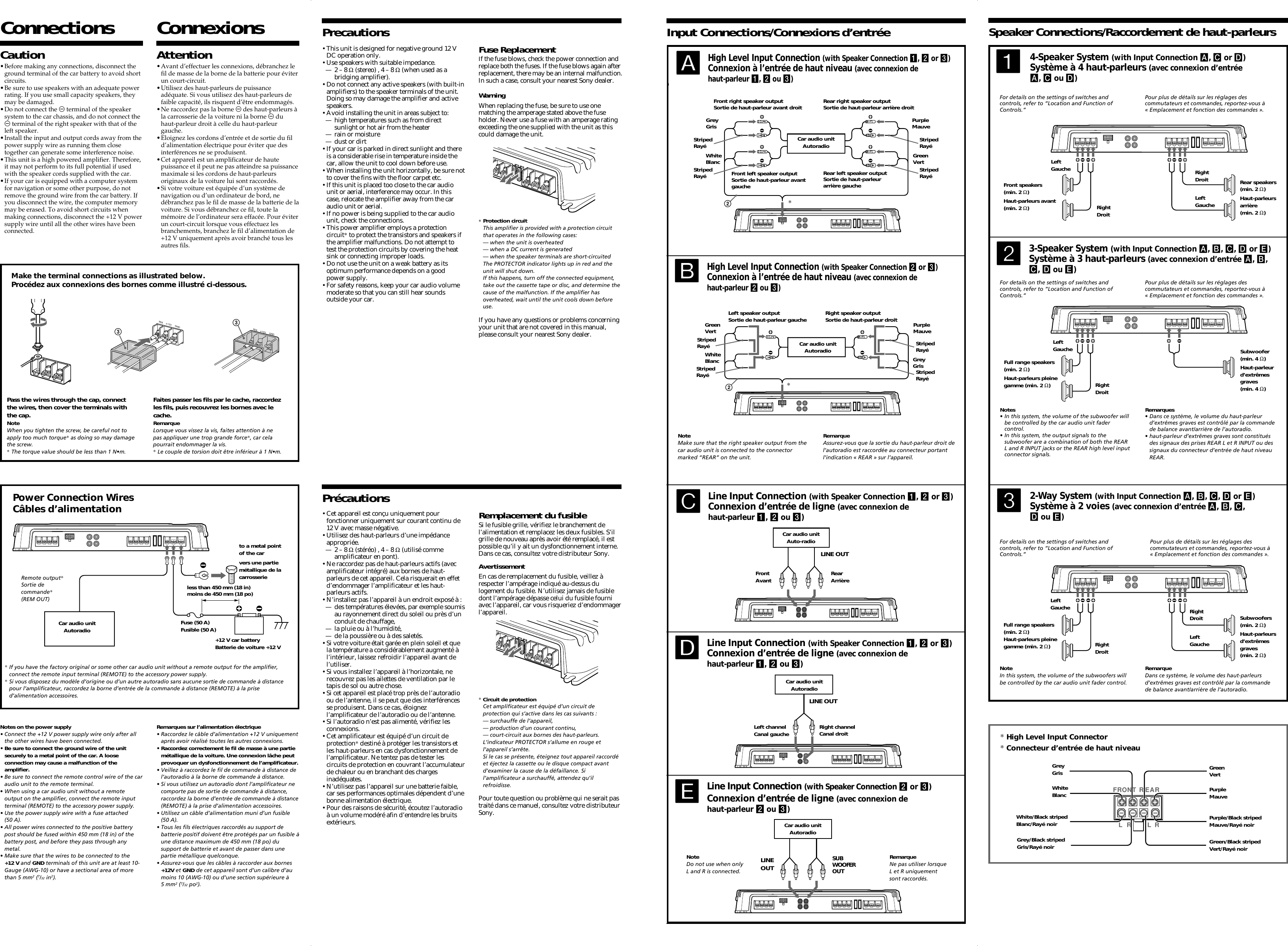 Page 2 of 2 - Sony Sony-Xplod-Xm-Sd46X-Users-Manual- XM-SD46X  Sony-xplod-xm-sd46x-users-manual