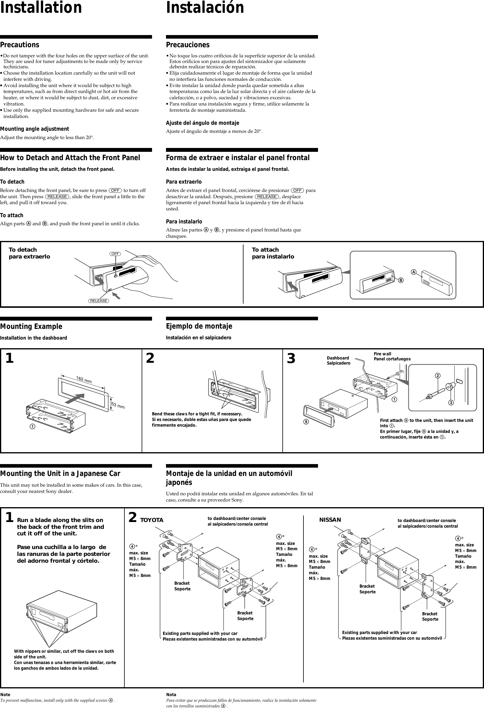 Page 2 of 4 - Sony Sony-Xr-C6100-Users-Manual- XR-C6100/XR-C6100W  Sony-xr-c6100-users-manual