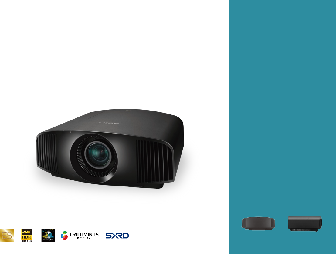 Sony VPL HW45 User Manual 2017 Home Cinema Projectors Brochure FY17